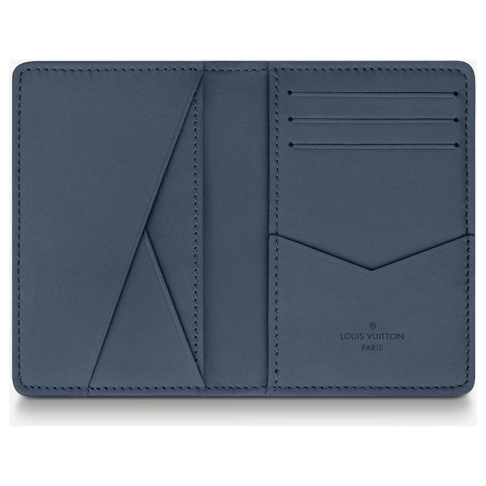 Louis Vuitton LV Pocket organizer new monogram shadow Blue Leather  ref.502539 - Joli Closet