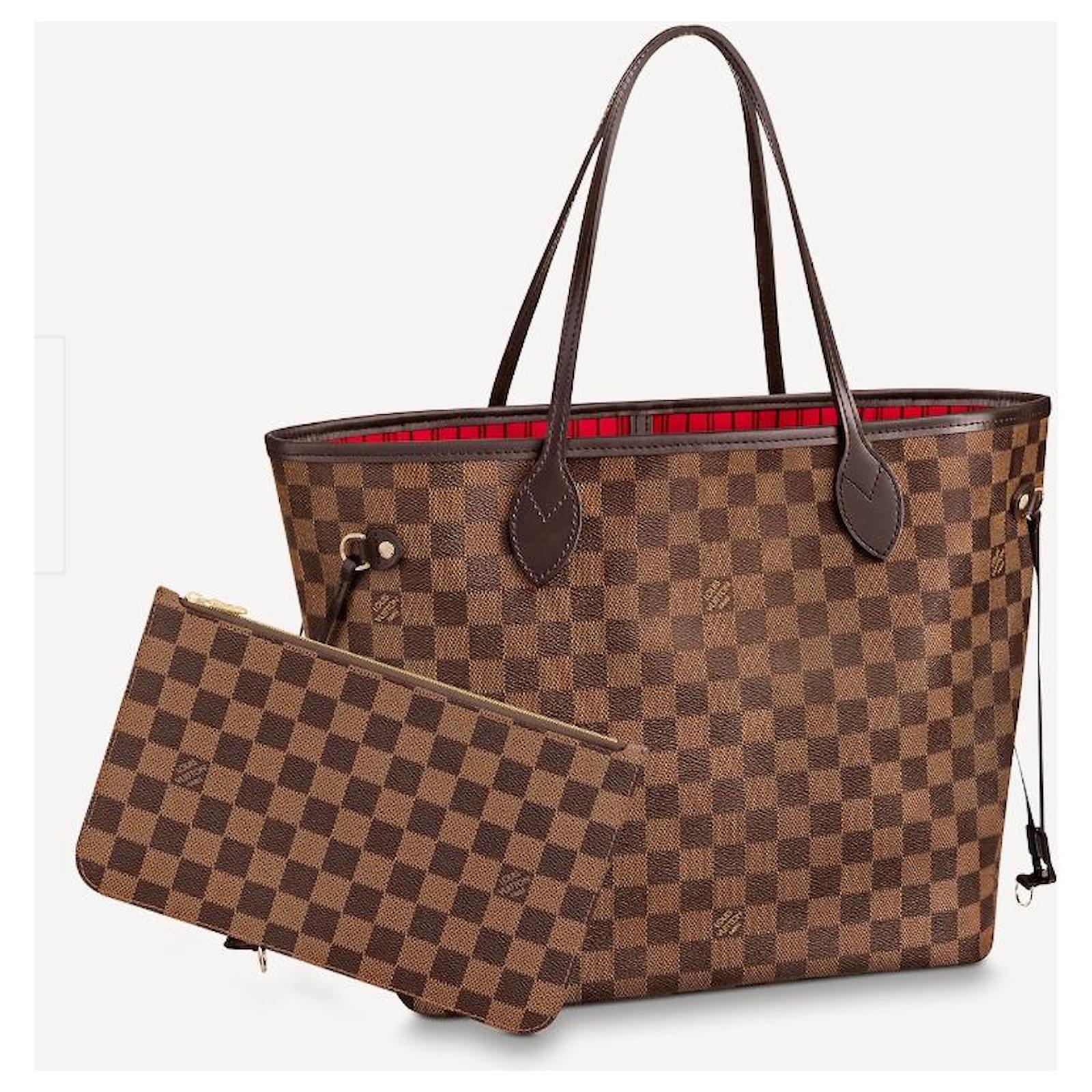 Handbags Louis Vuitton LV Neverfull mm Damier Ebene
