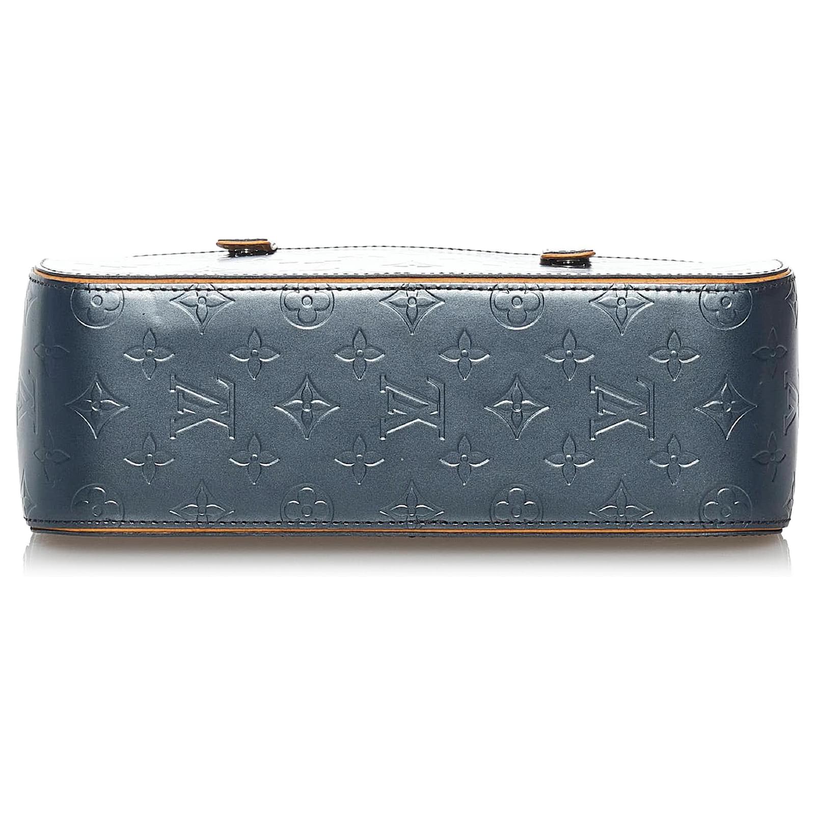 Louis Vuitton Monogramme Glace Bleu Shelton Cuir Veau façon poulain Bleu  foncé ref.502797 - Joli Closet