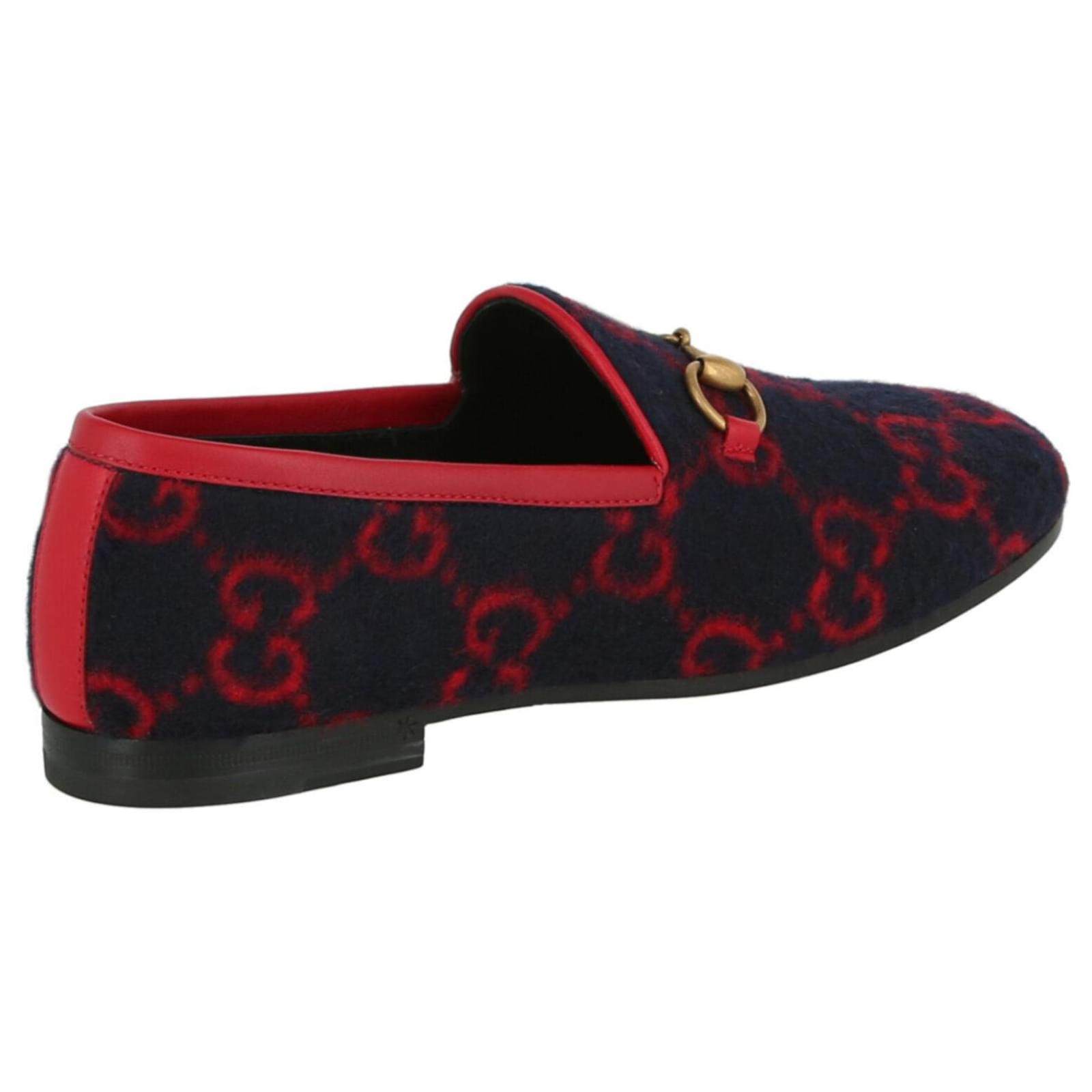 gucci mens red loafers