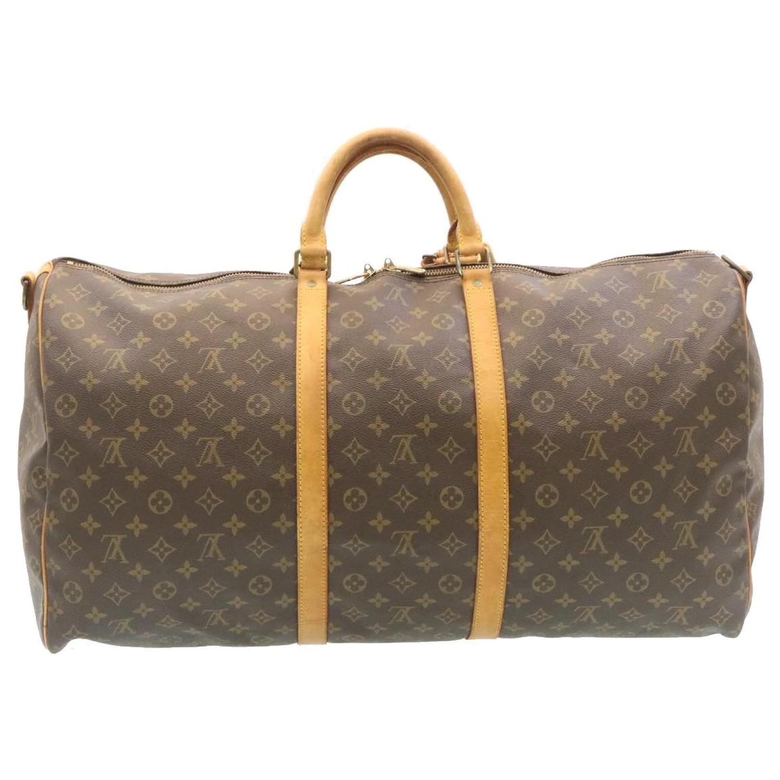 Louis Vuitton Keepall Bandouliere 60 Brown Cloth ref.503242 - Joli Closet
