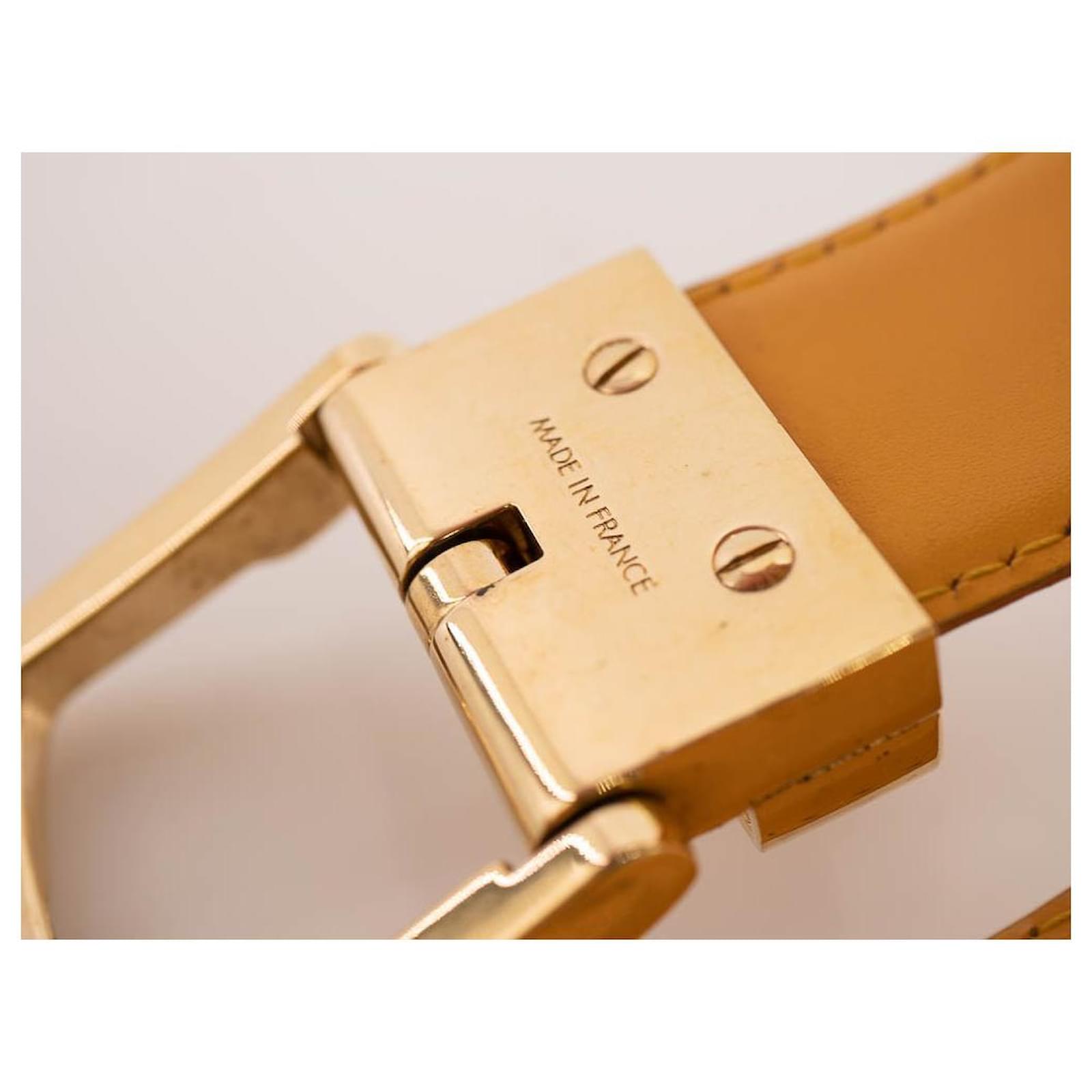 Louis Vuitton Belts Yellow Leather ref.503277 - Joli Closet