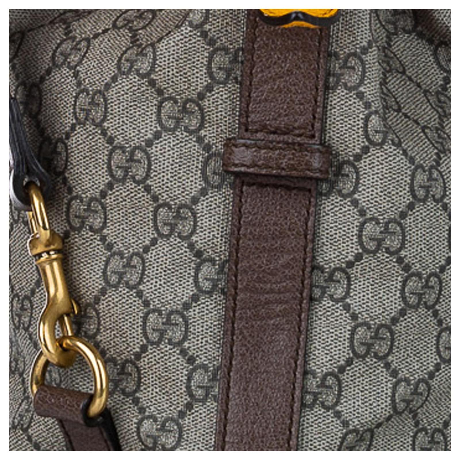 Gucci Beige & Brown GG Supreme Backpack - ShopStyle