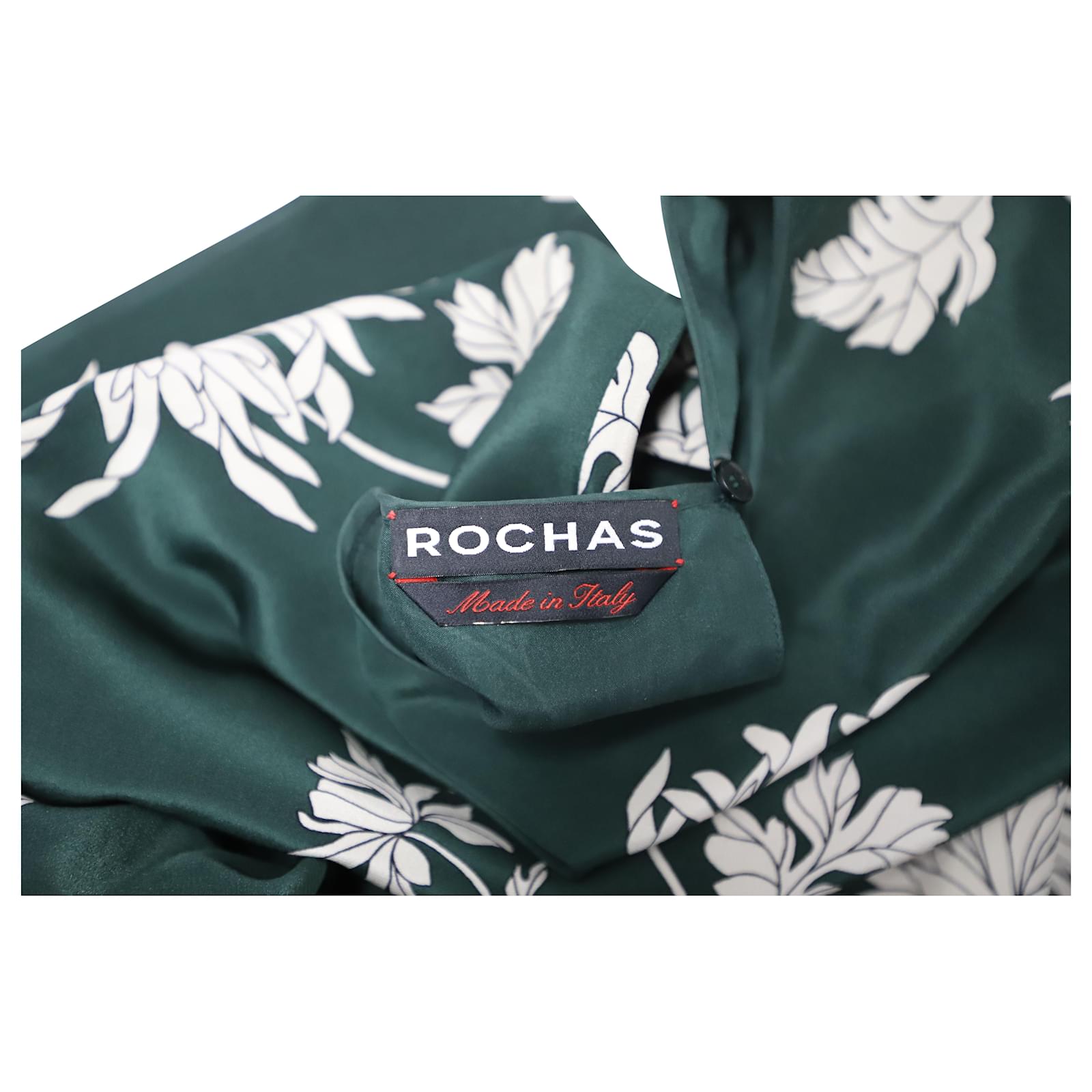 rochas dress green Lily Mae Green Dress with Ruffled Shoulders and Rhinestone Clovers