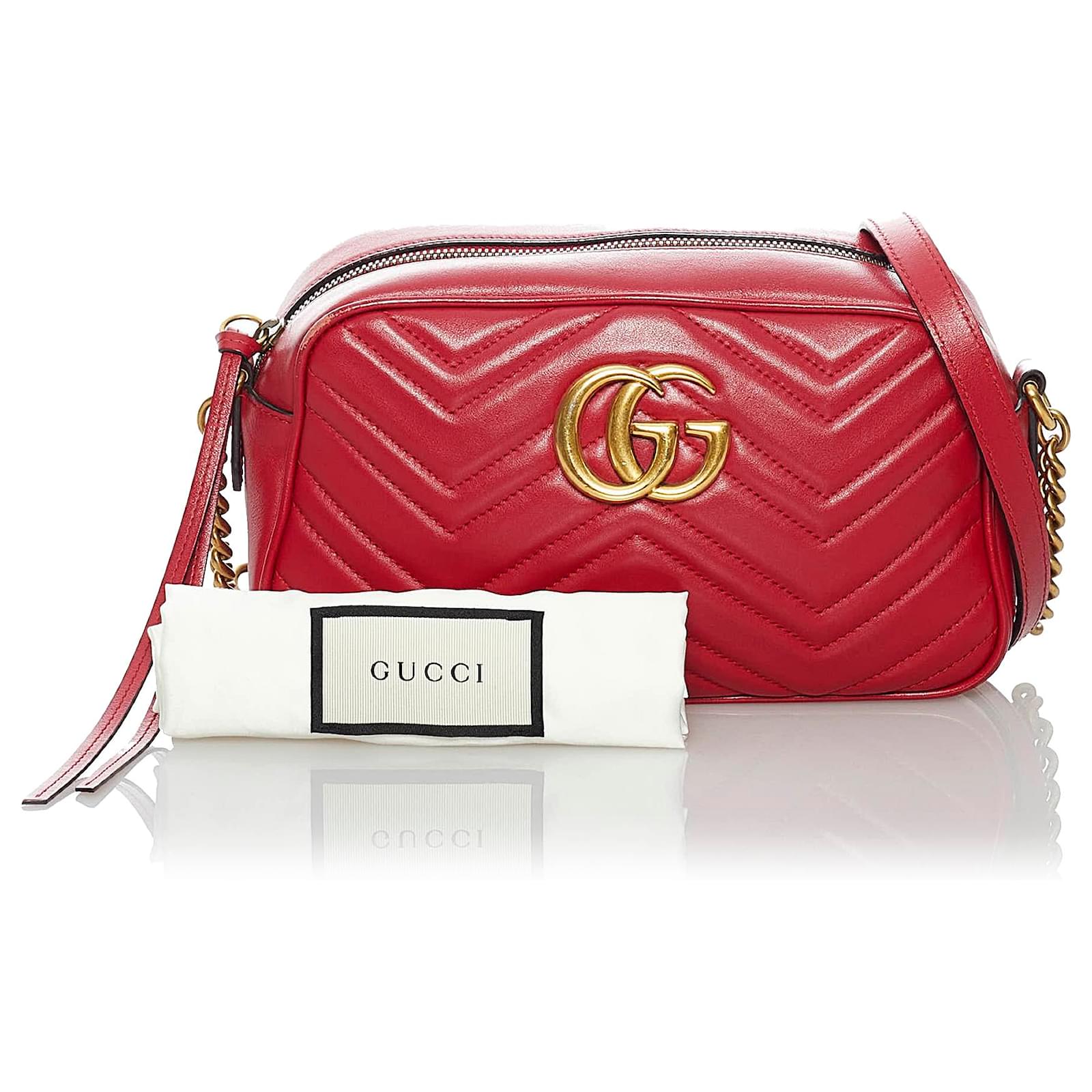 gucci marmont crossbody red