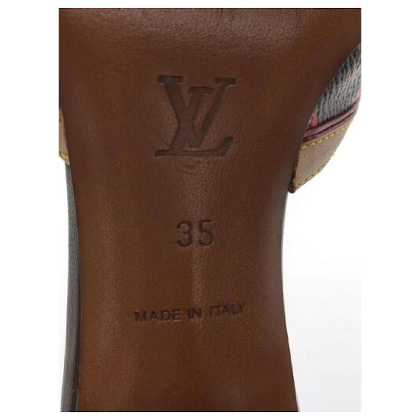 LOUIS VUITTON Monogram Cherry / Sandals / 35 / BRW / PVC Brown ref.483749 -  Joli Closet