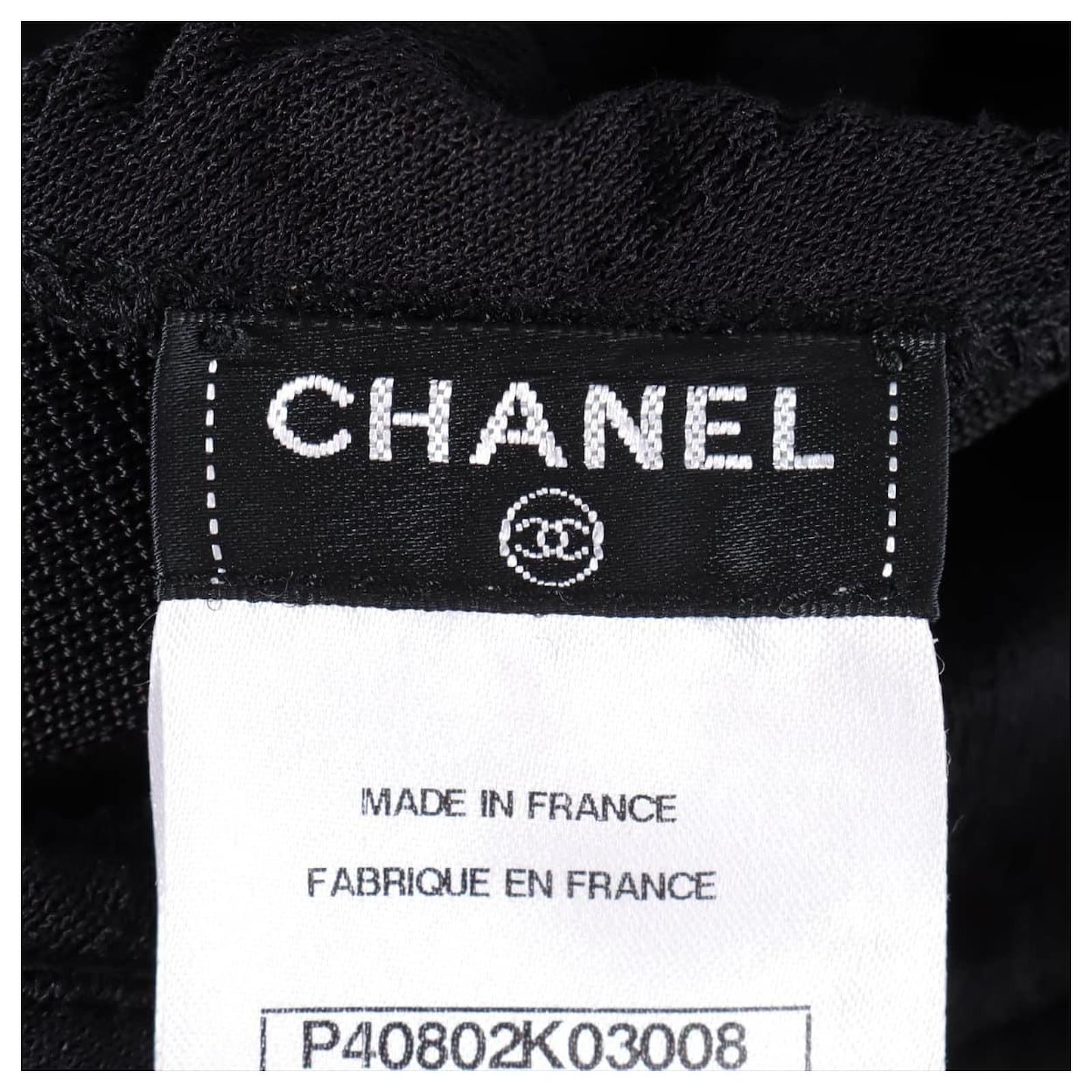Used] CHANEL P40 Cotton x Rayon Dress 36 Ladies Black ref.504985 - Joli  Closet