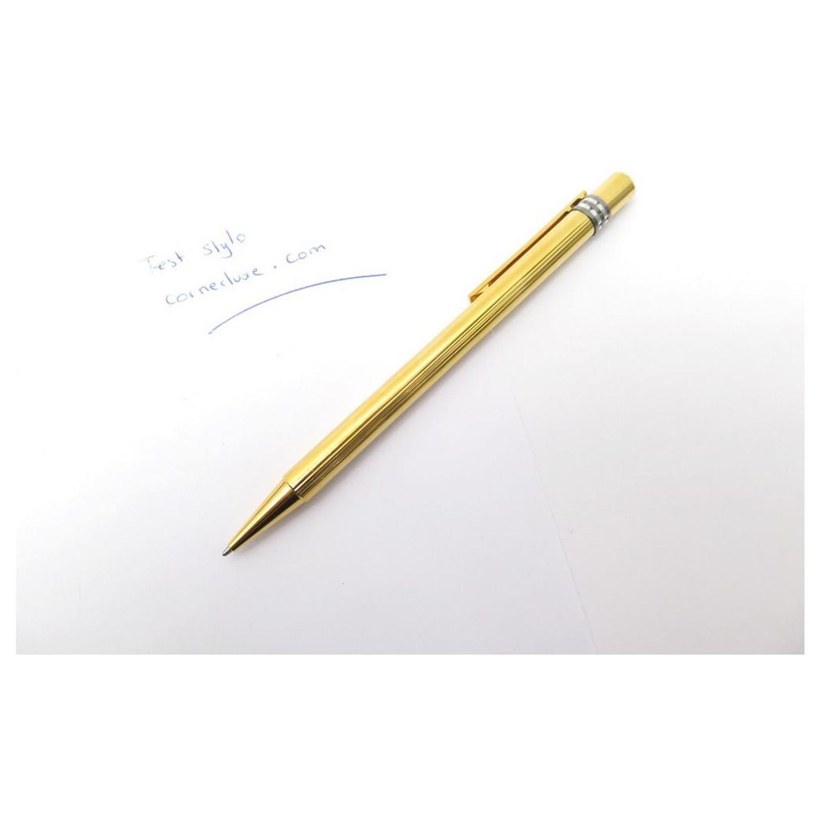 Stylo Bille En Métal ALSMT - Blanc Et Doré - Neuf Sans Emballage