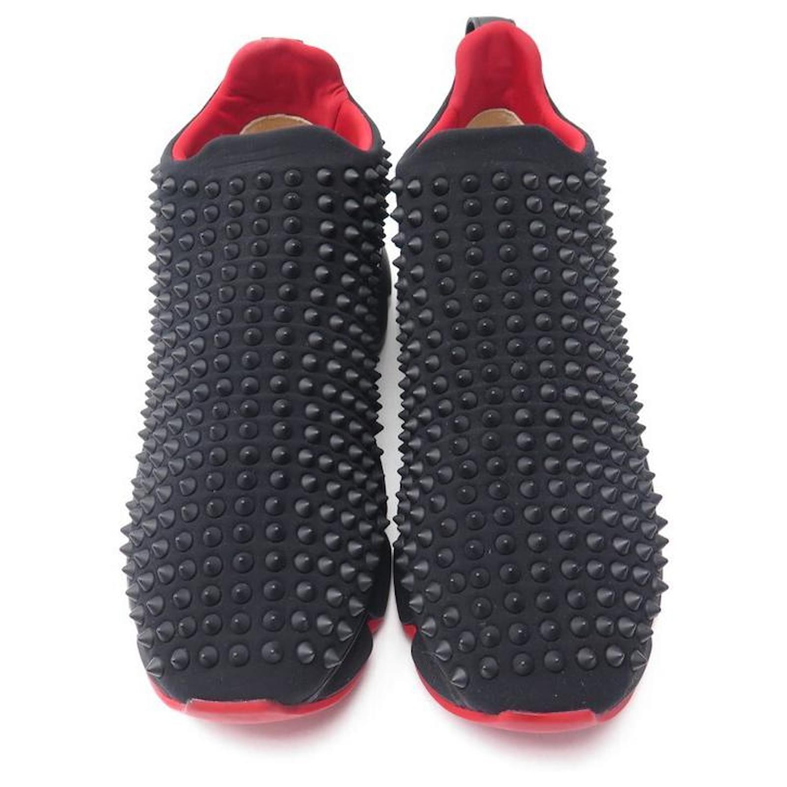 Christian Louboutin Spike sock sneakers for Men - Black in Kuwait