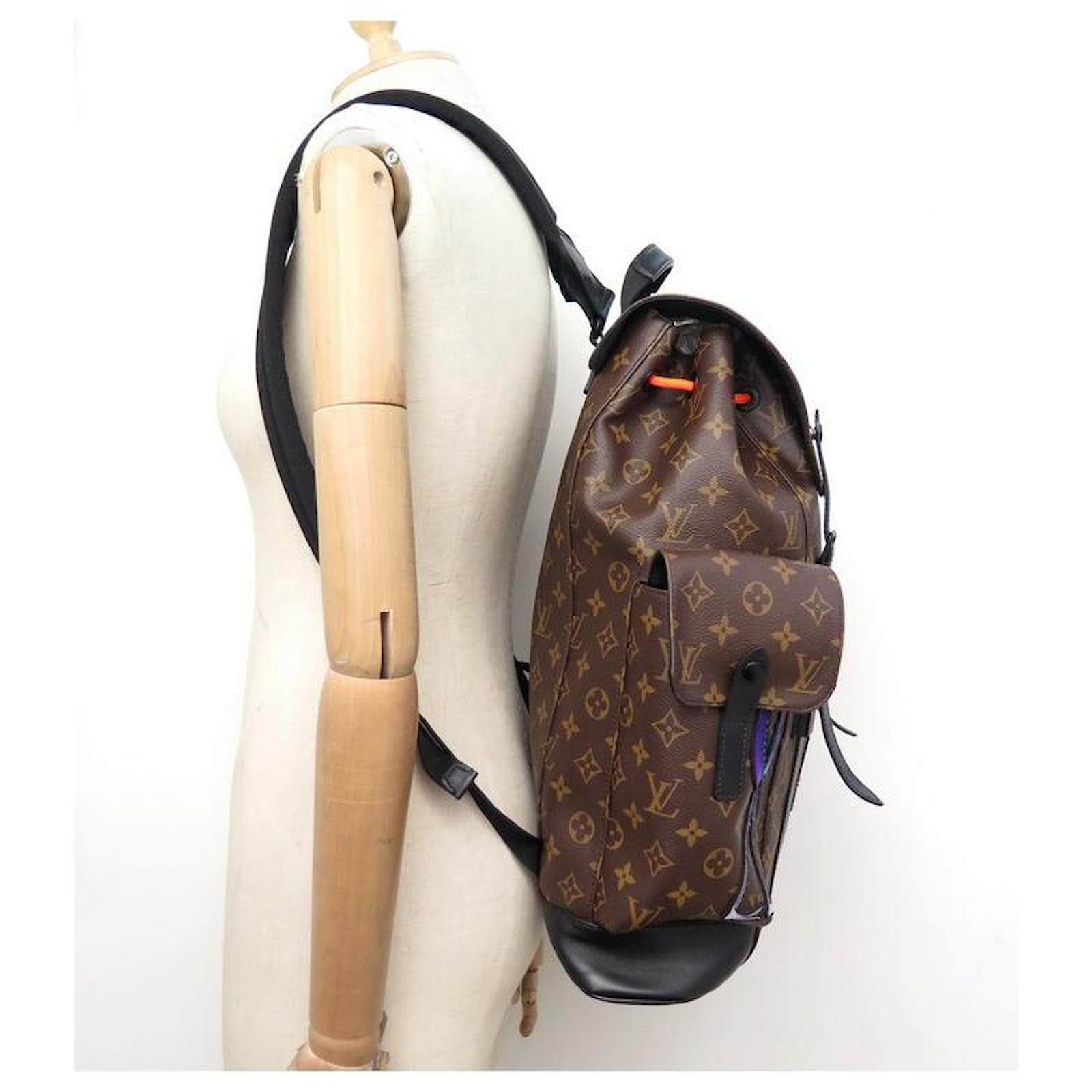 NEW LOUIS VUITTON CHRISTOPHER PM ZOOM WITH FRIENDS M BACKPACK45617 BACKPACK  Brown Cloth ref.505846 - Joli Closet