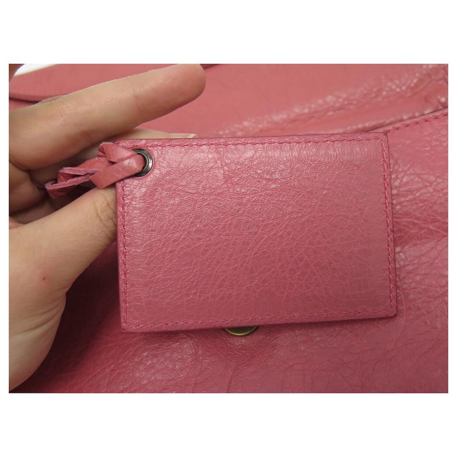 BALENCIAGA HANDBAG ENVELOPE POUCH 224915 PINK LEATHER CLUTCH BAG ref.505860  - Joli Closet