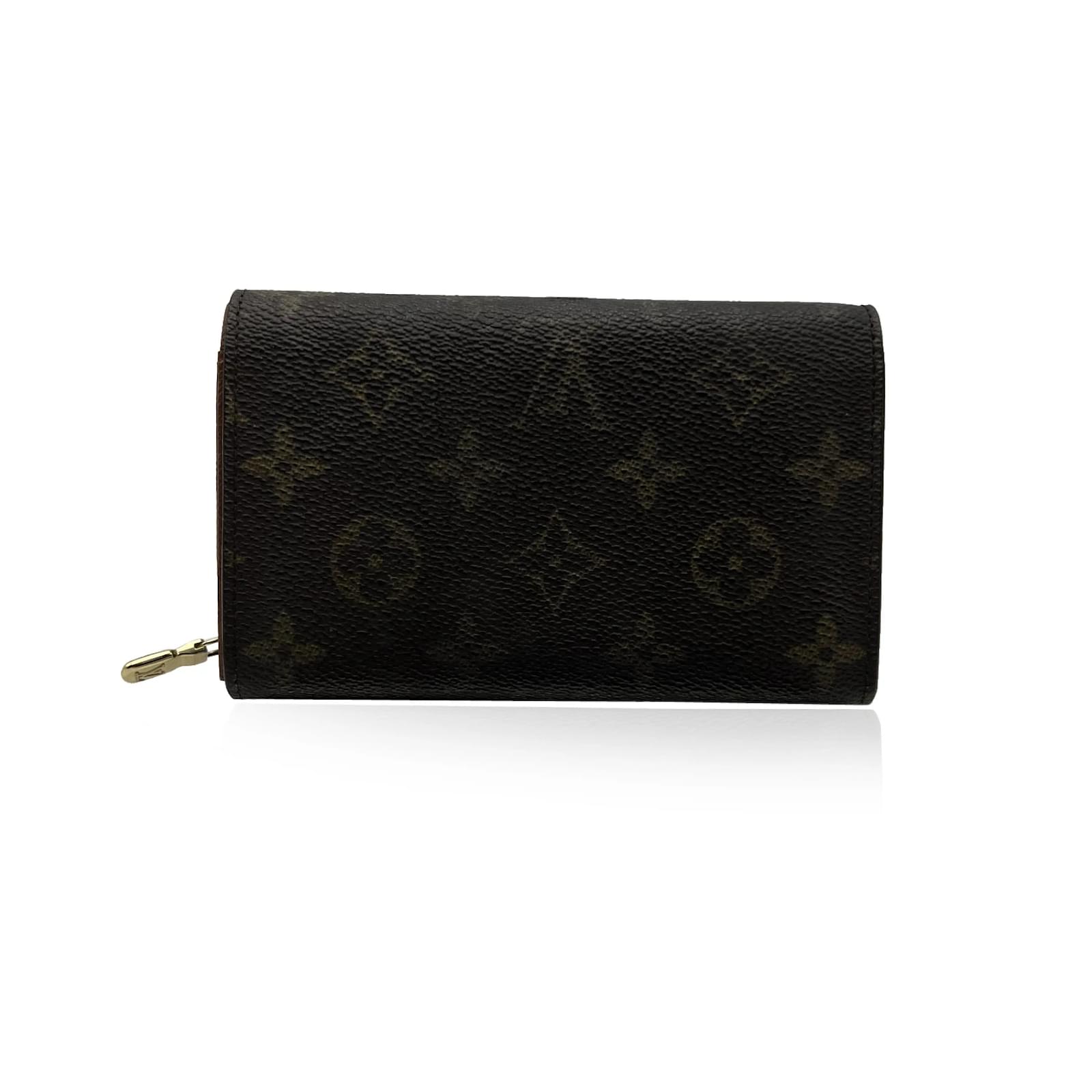 Louis Vuitton Monogram Brown Canvas Tresor Wallet Coin Purse Cloth  ref.505917 - Joli Closet