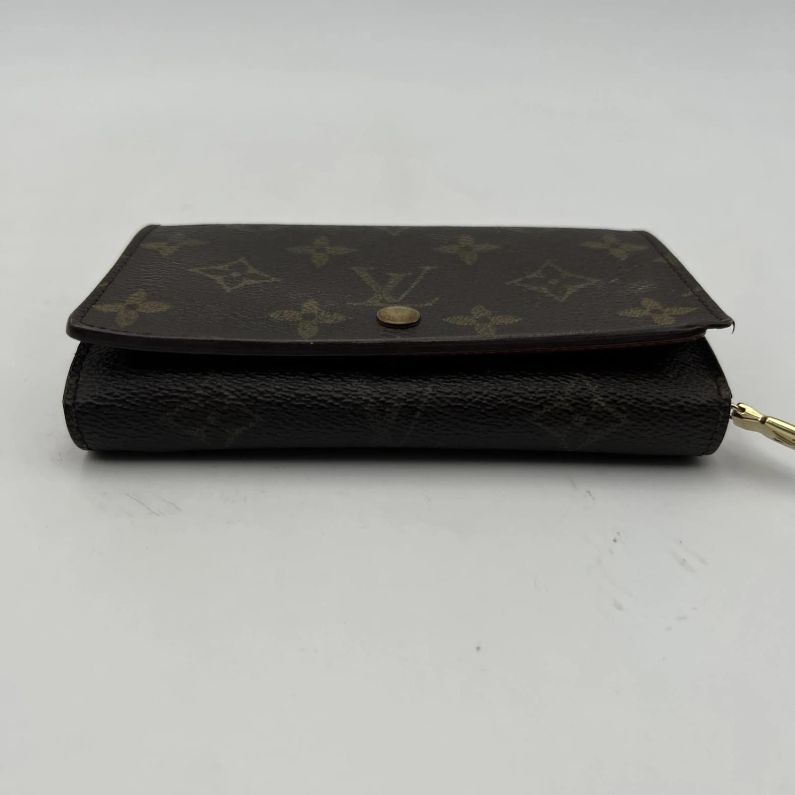 Louis Vuitton Monogram Brown Canvas Tresor Wallet Coin Purse Cloth  ref.505917 - Joli Closet