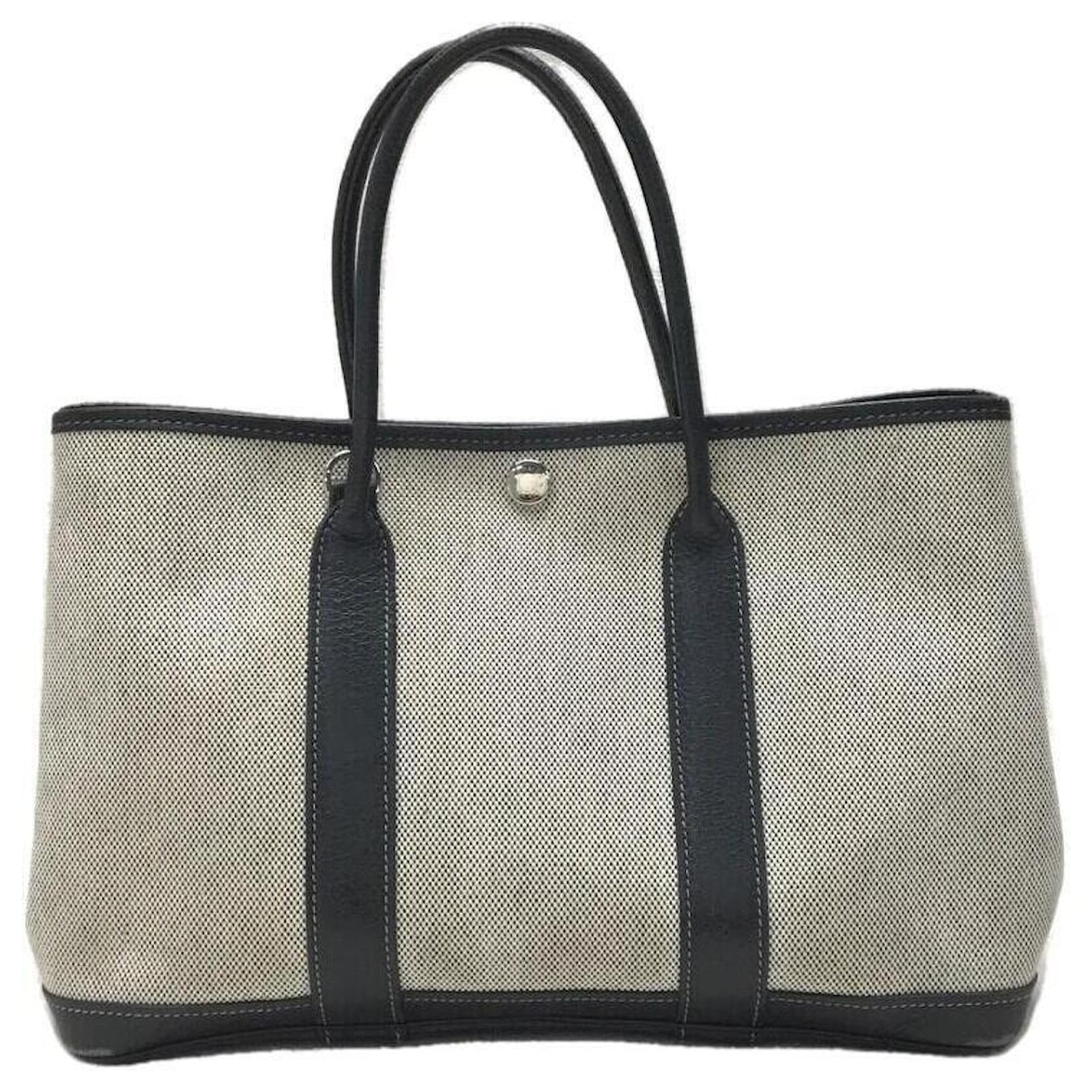 Hermès Garden Party 30 / Handbag [Purchase] / Toile Ash / WHT / Made in