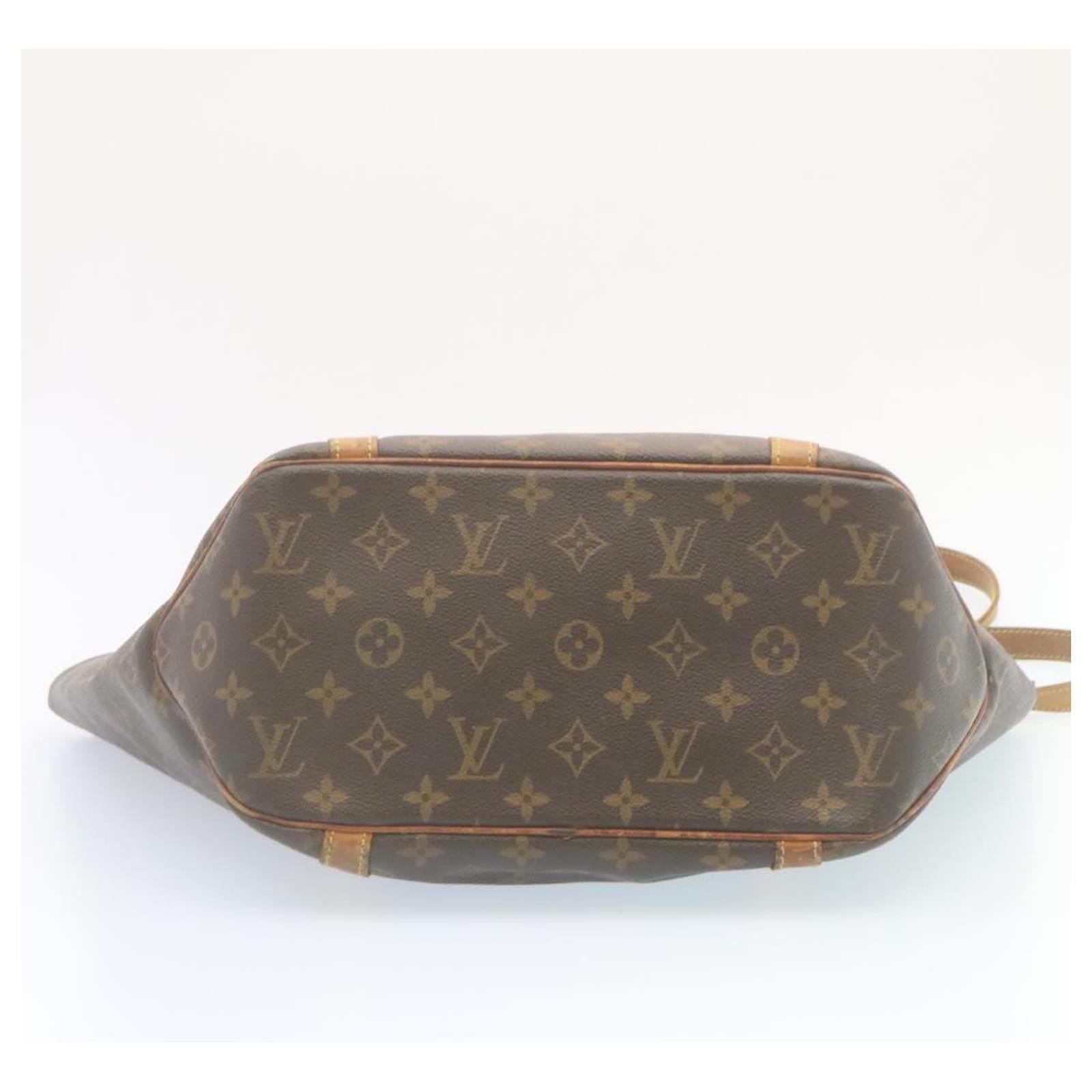 Louis Vuitton Sac Shopping Brown Cloth ref.664225 - Joli Closet