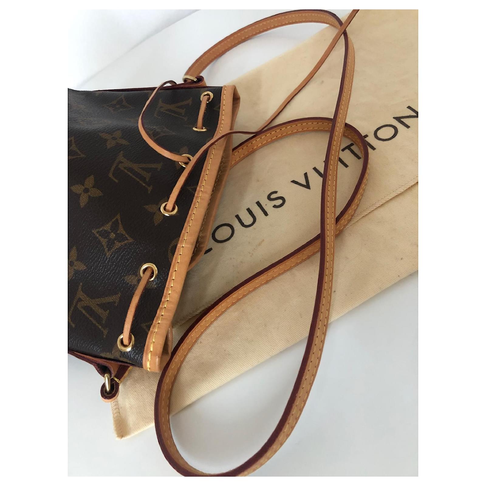 Noe Louis Vuitton Nano Noah Brown Cloth ref.506519 - Joli Closet