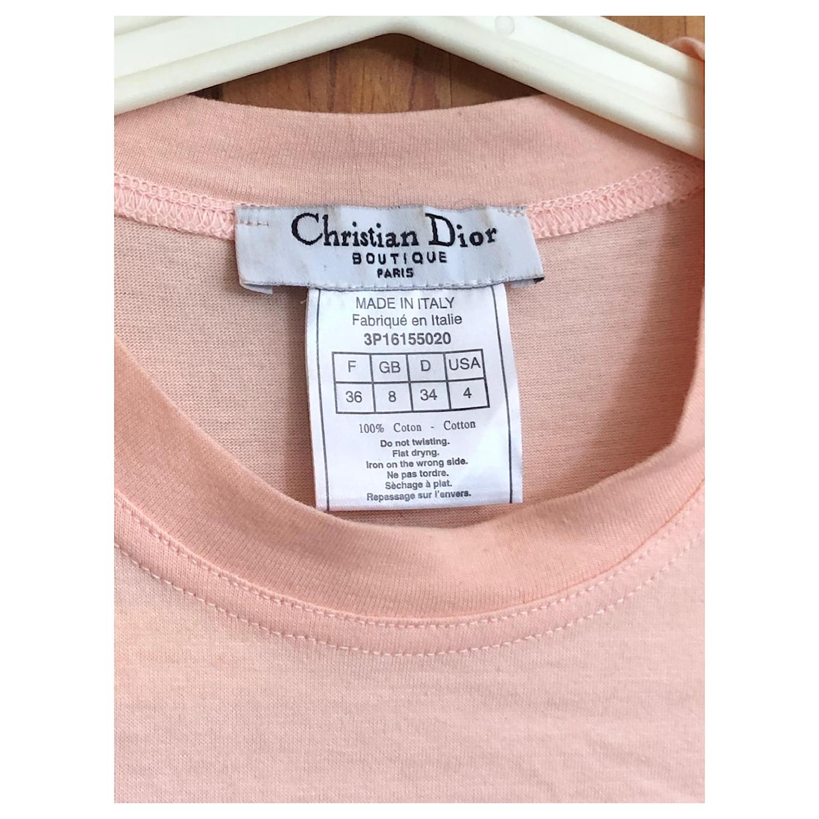 Christian Dior Dior J'adore Dior T-shirt Pink Cotton ref
