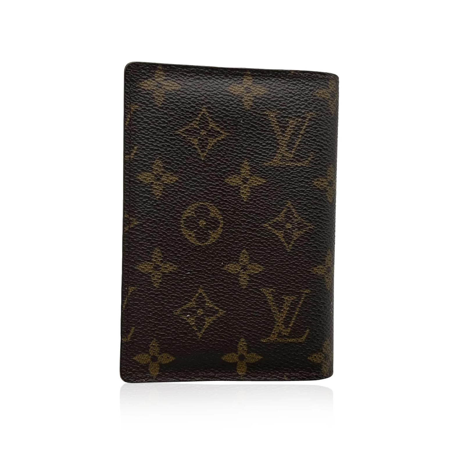 Louis Vuitton Porta passaporto in tela monogram. Marrone scuro ref.174041 -  Joli Closet