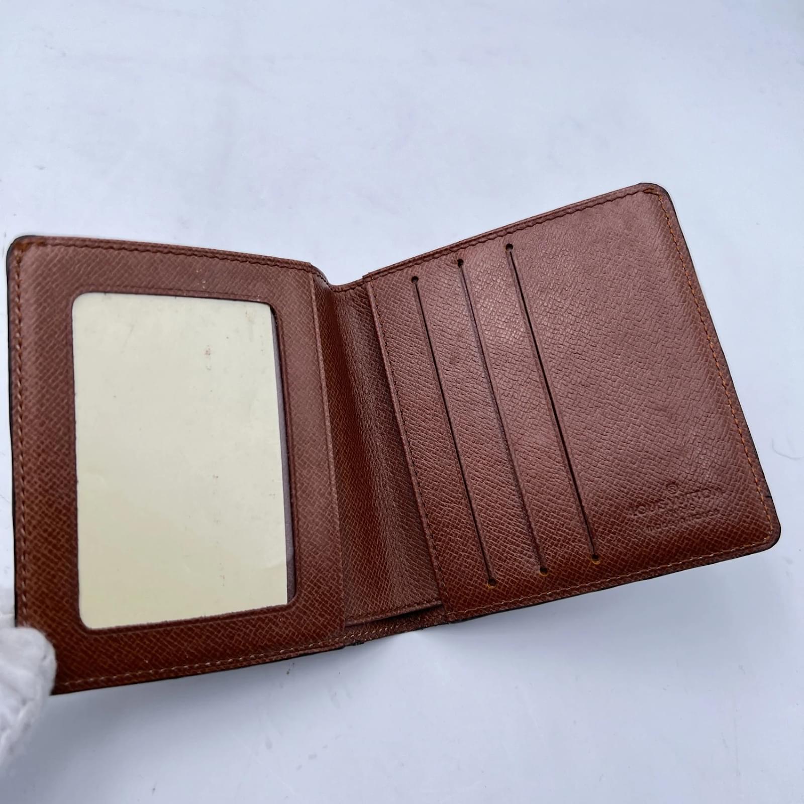 Pre-owned Black Monogram Canvas Pallas Compact Wallet Nm