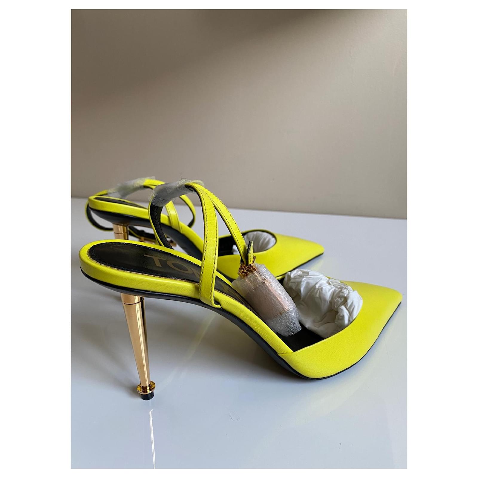 Tom Ford Sandals Yellow Leather  - Joli Closet