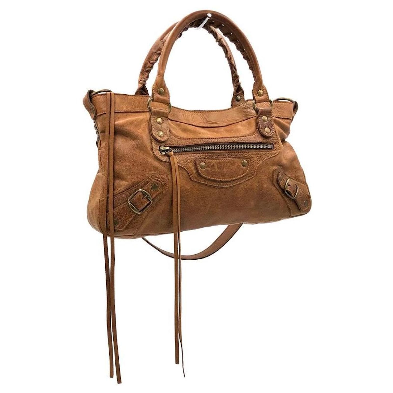 Brown - The - 2Way - Hand - ep_vintage luxury Store - BALENCIAGA -  Calicanto Peggy leather bucket bag - Bag - Bag - City - Giant - 173084 –  dct - Leather