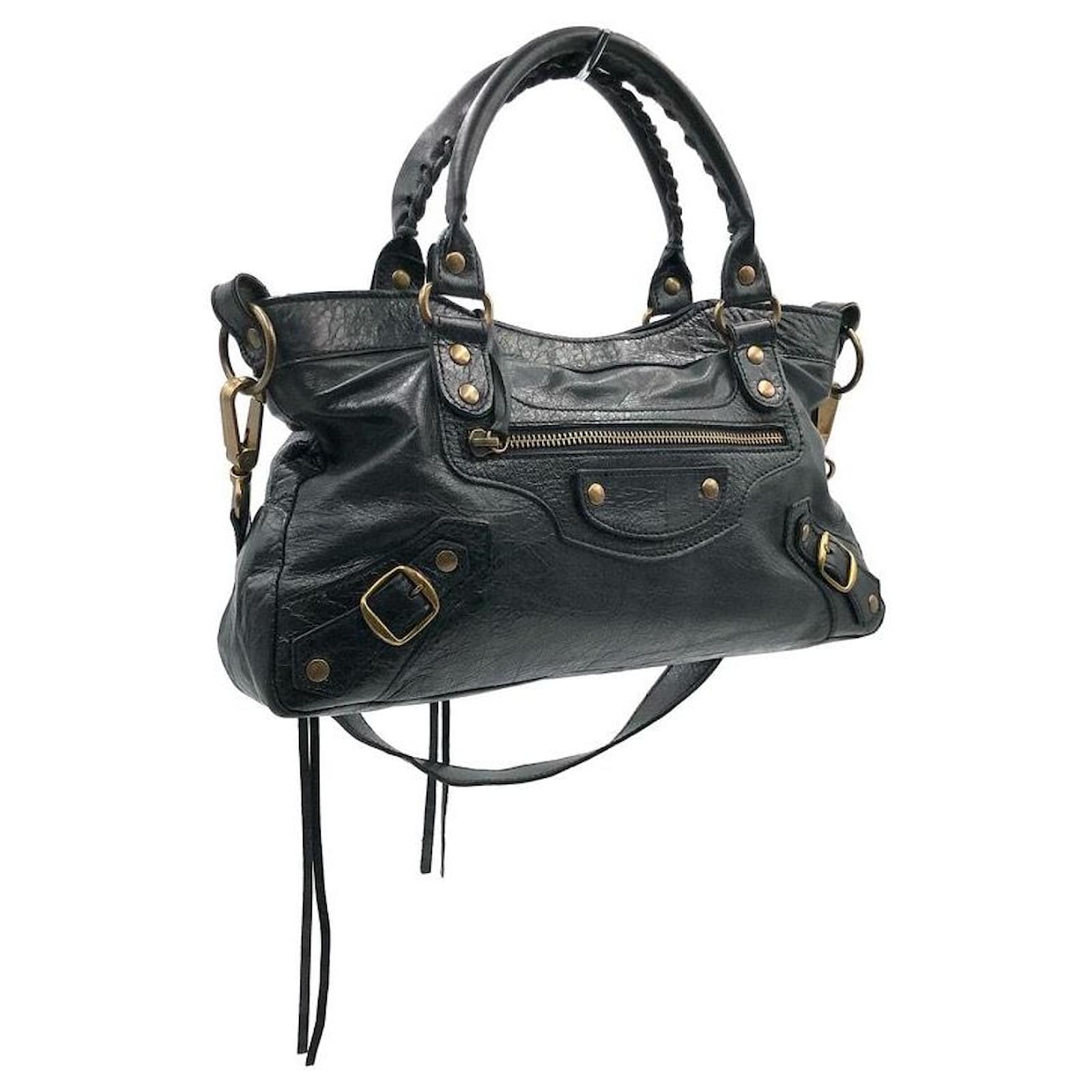 Superb vintage Balenciaga bag model Eveyday Black Leather ref.665267 - Joli  Closet