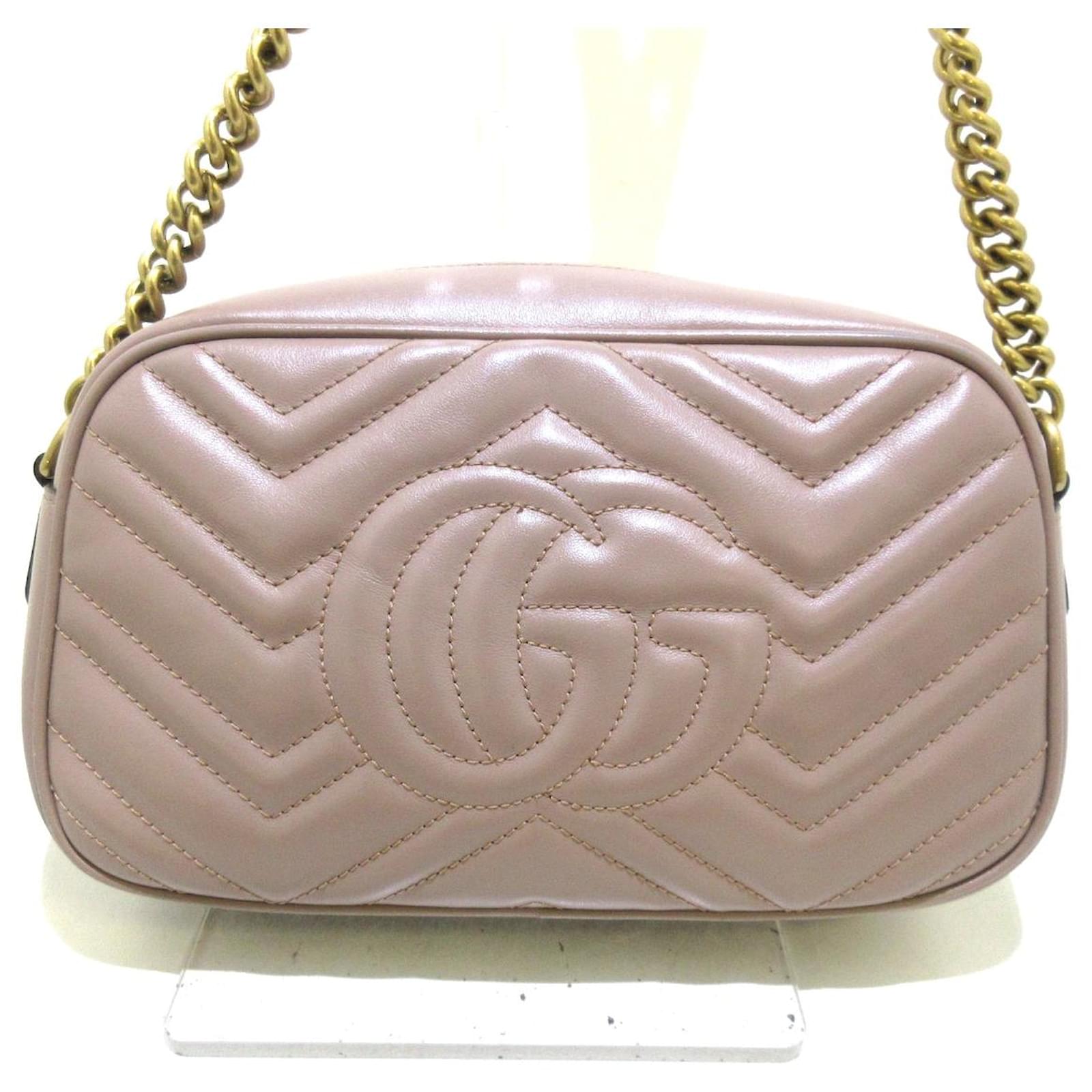 Gucci GG Marmont Pink Leather ref.508528 - Joli Closet