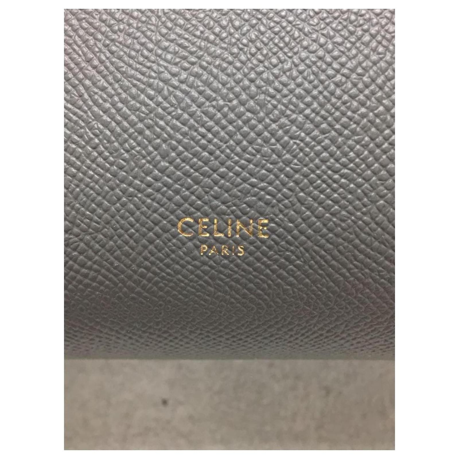 Céline CELINE Belt bag Micro / Shoulder bag / Leather / GRY Grey ref.508955  - Joli Closet