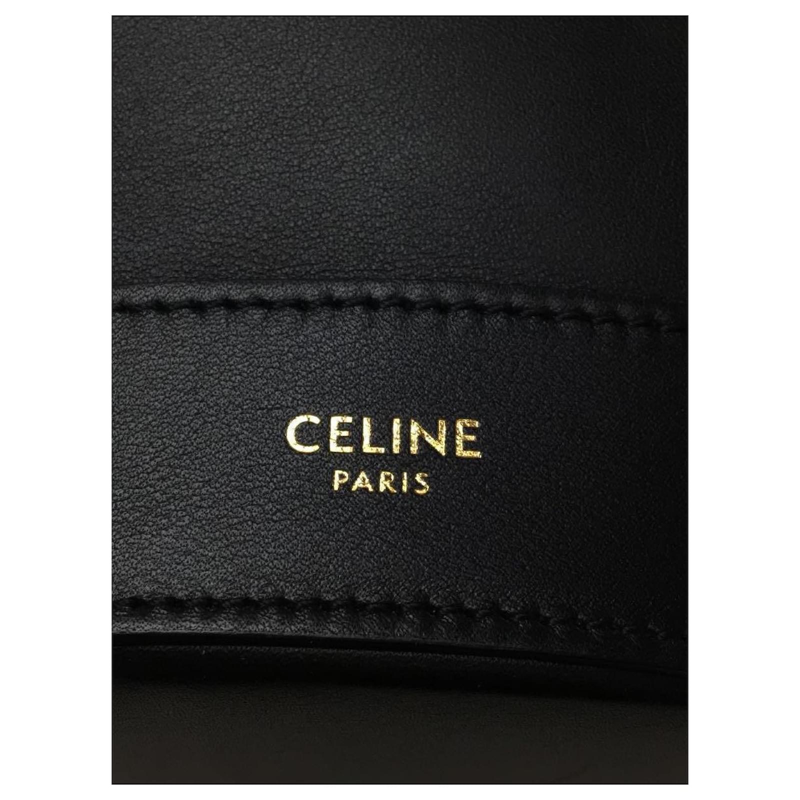 Céline CELINE Shoulder bag / leather / black / plain ref.508993 Joli