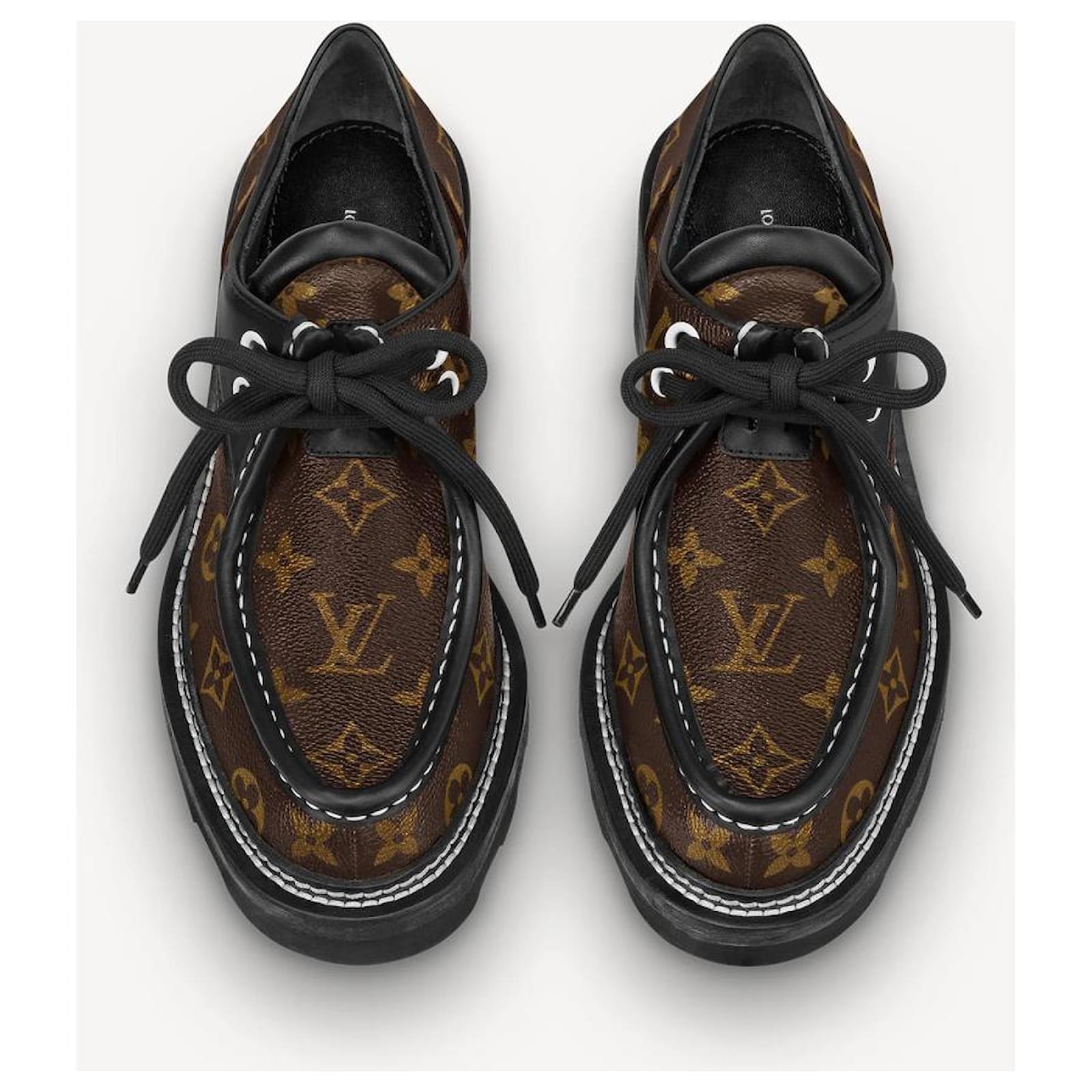 Louis Vuitton 2019 x LOL Beaubourg Oxfords - Brown Flats, Shoes - LOU803488