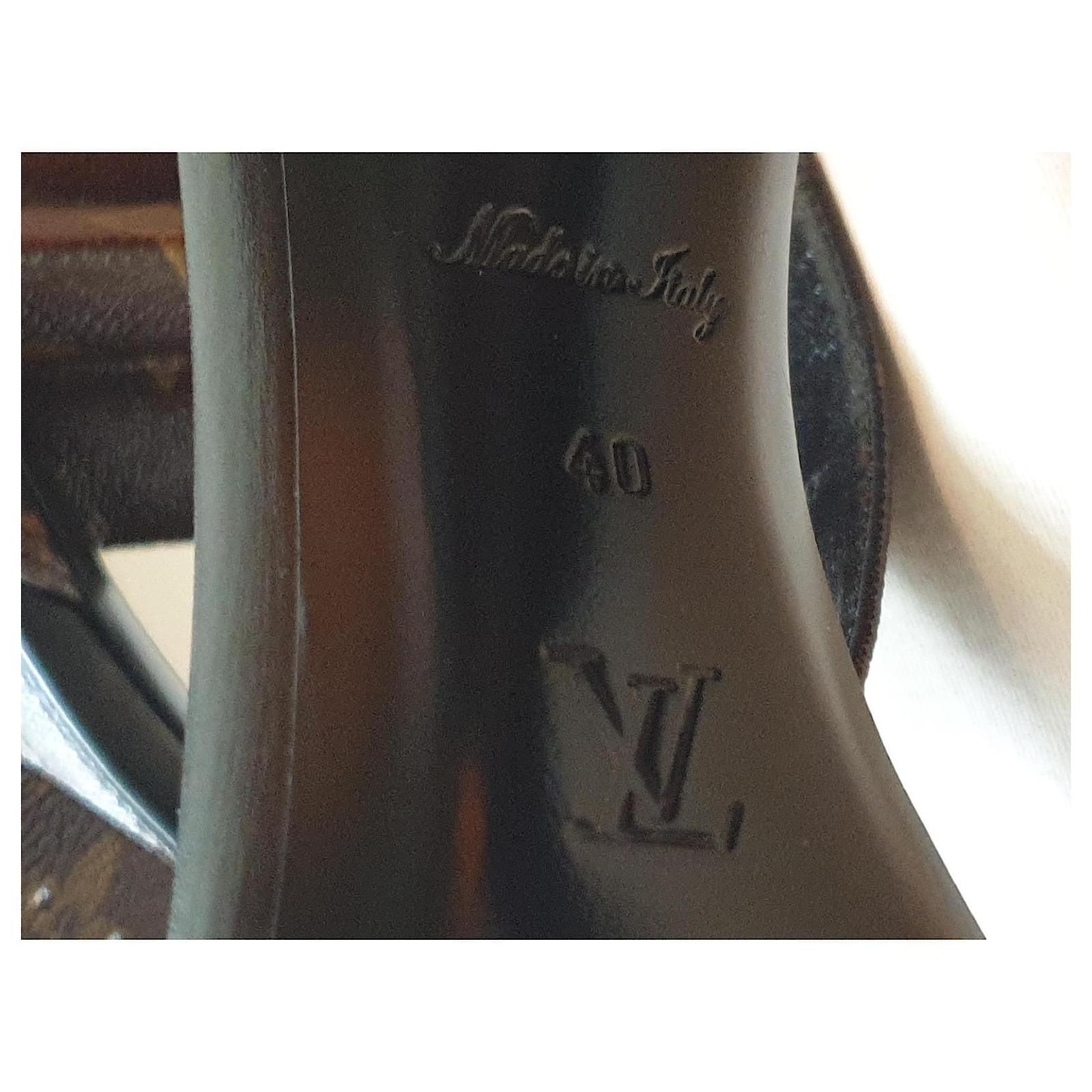 Louis Vuitton SILHOUETTE SANDAL Brown Black Leather ref.509343