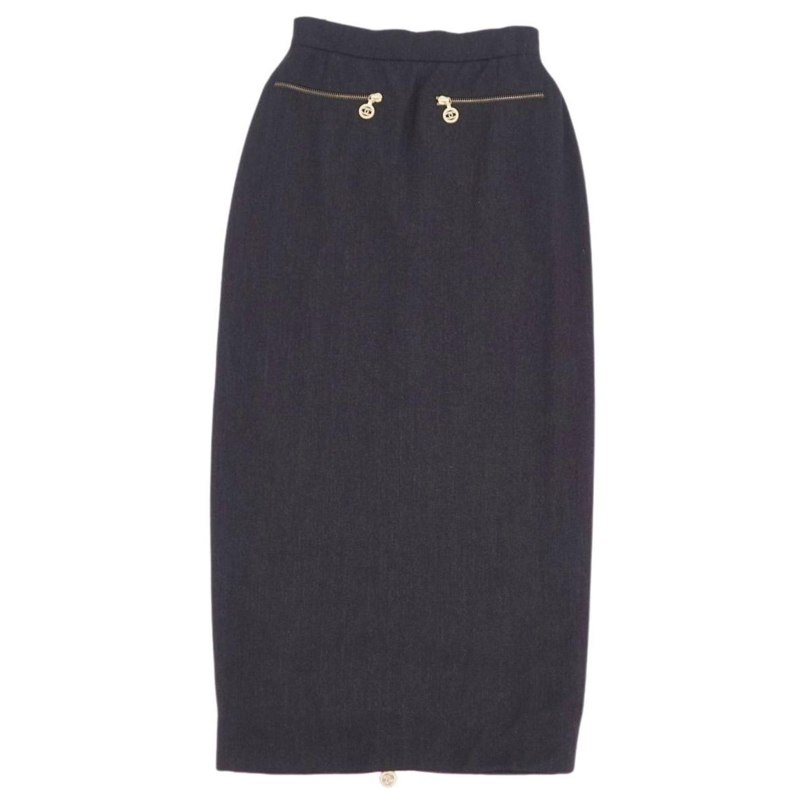Jupe Moulante Noire à Ruché Et Fermeture Zippée - Taille 44 (L) - Style Mini Plus