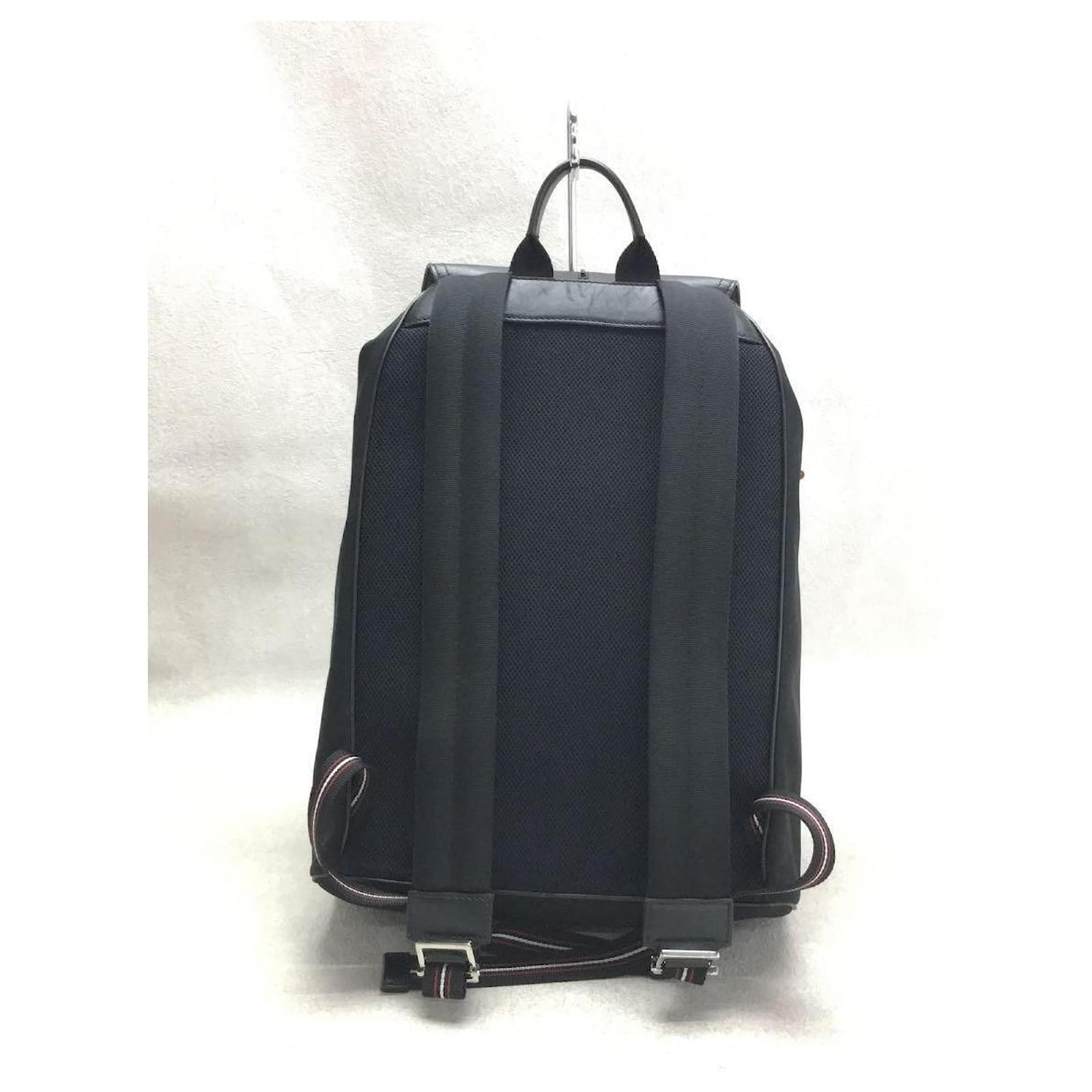 Dior HOMME Backpack / nylon / BLK / leather / skateboard