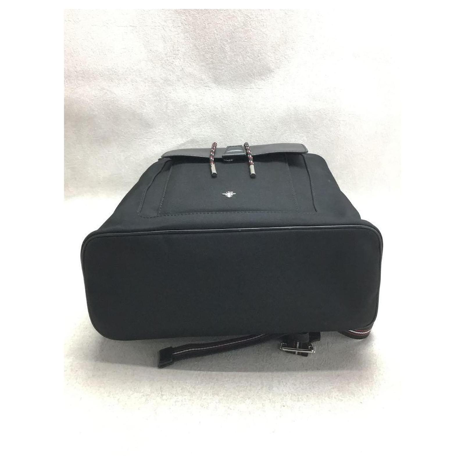 Dior HOMME Backpack / nylon / BLK / leather / skateboard