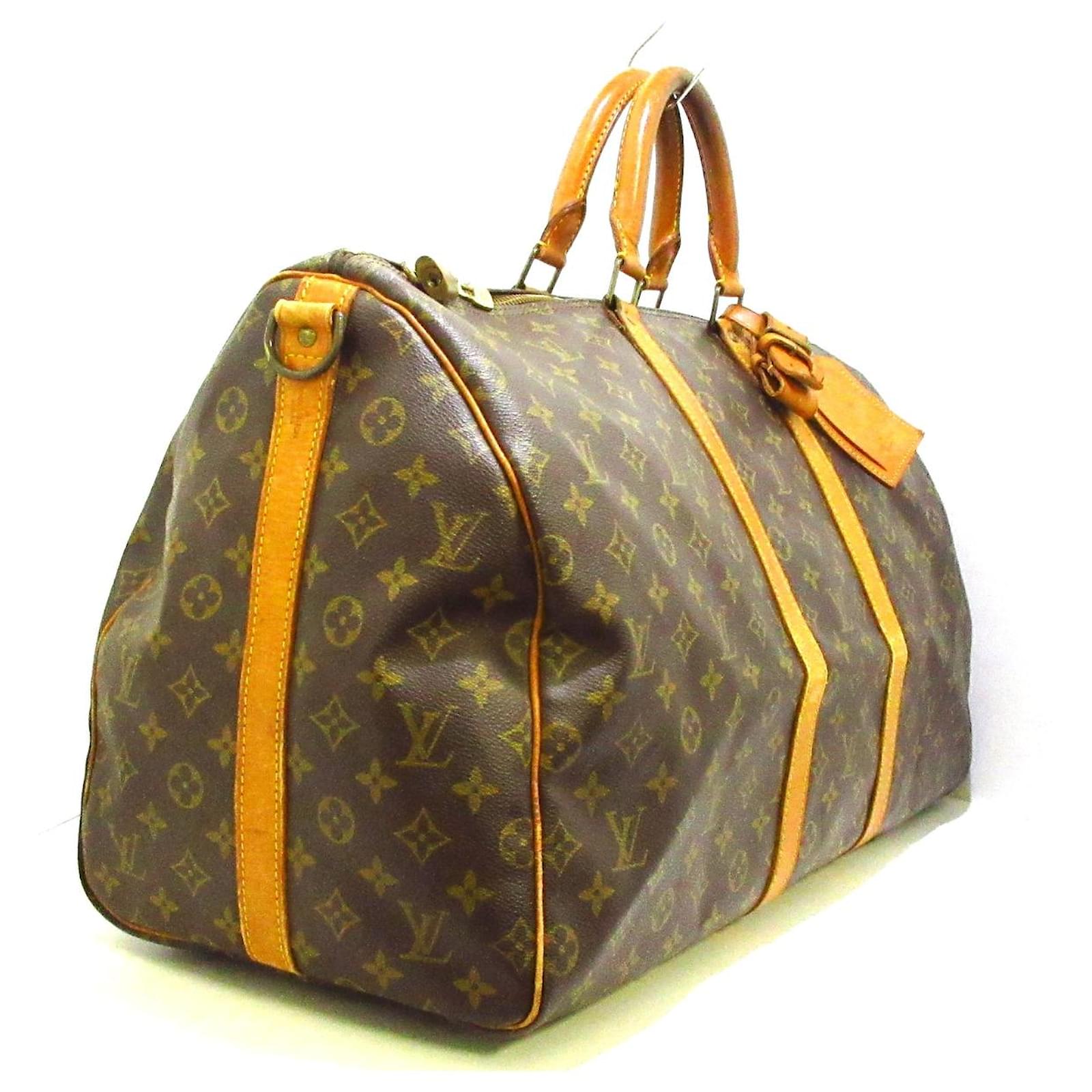 Louis Vuitton Keepall Bandouliere 55 Brown