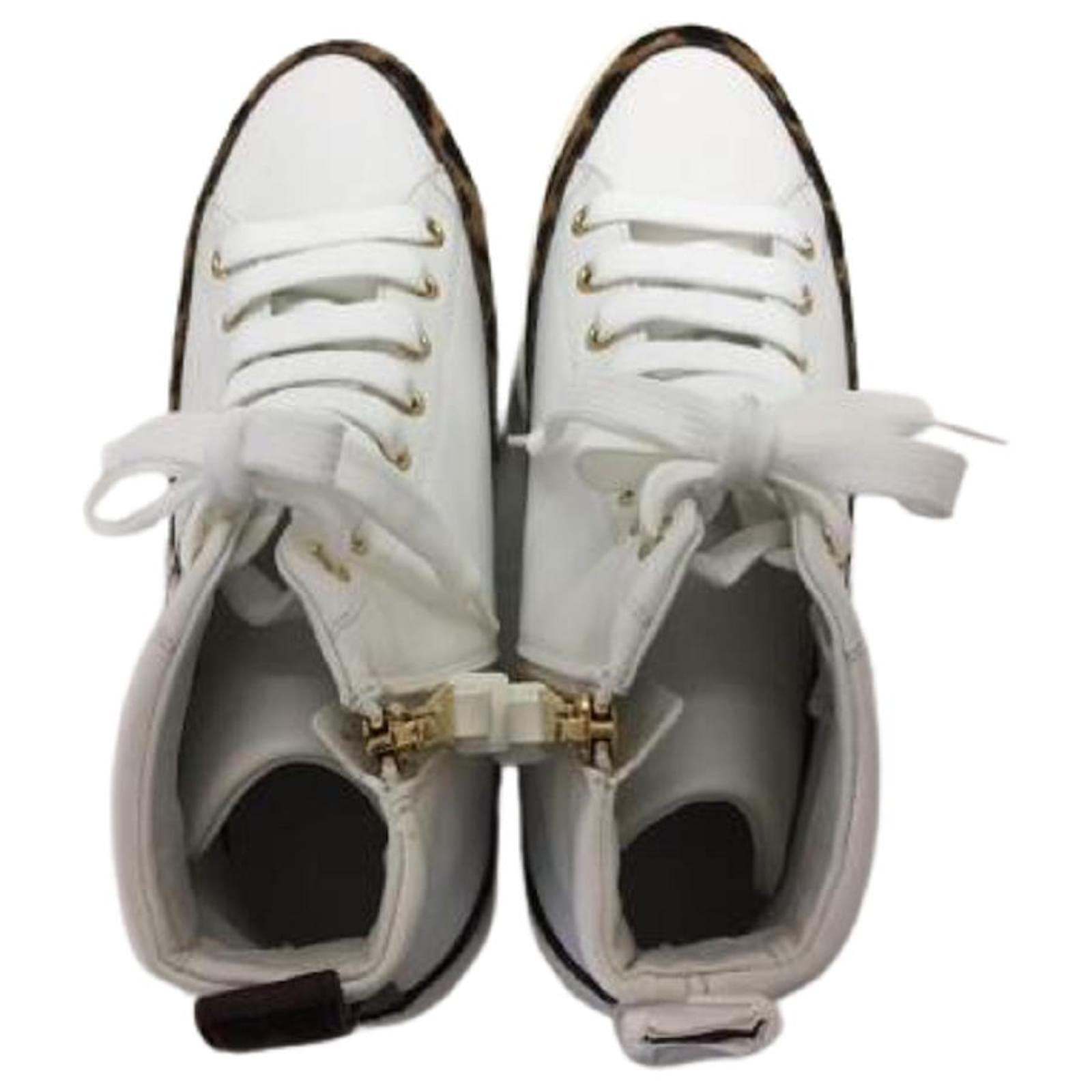 Used] LOUIS VUITTON High-top sneakers / 36 / WHT / leather / stellar line  sneakers / Harako White ref.510574 - Joli Closet