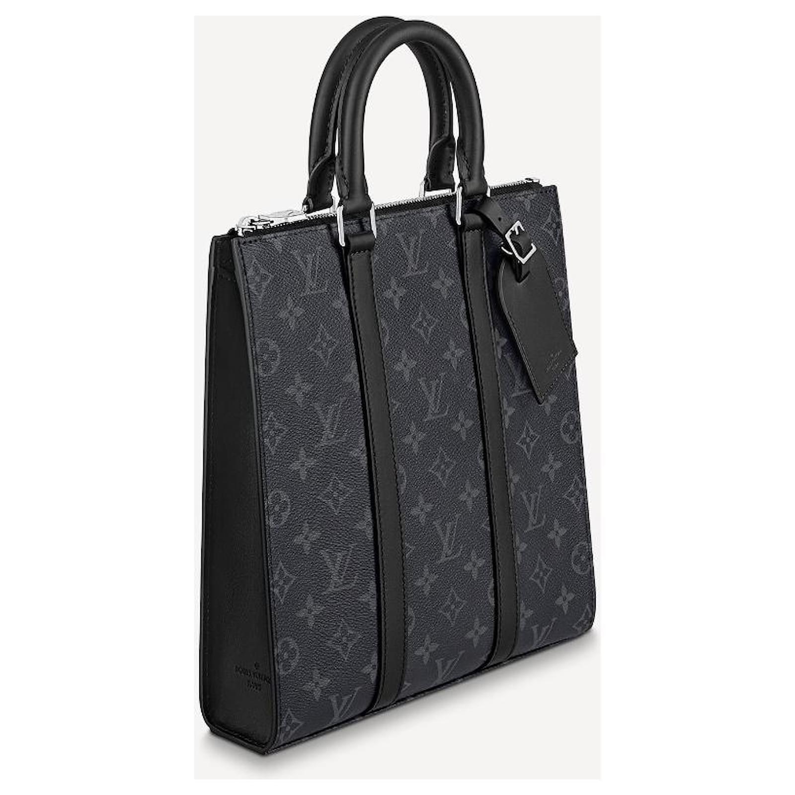 Louis Vuitton LV Sac Plat new Black Leather ref.264419 - Joli Closet