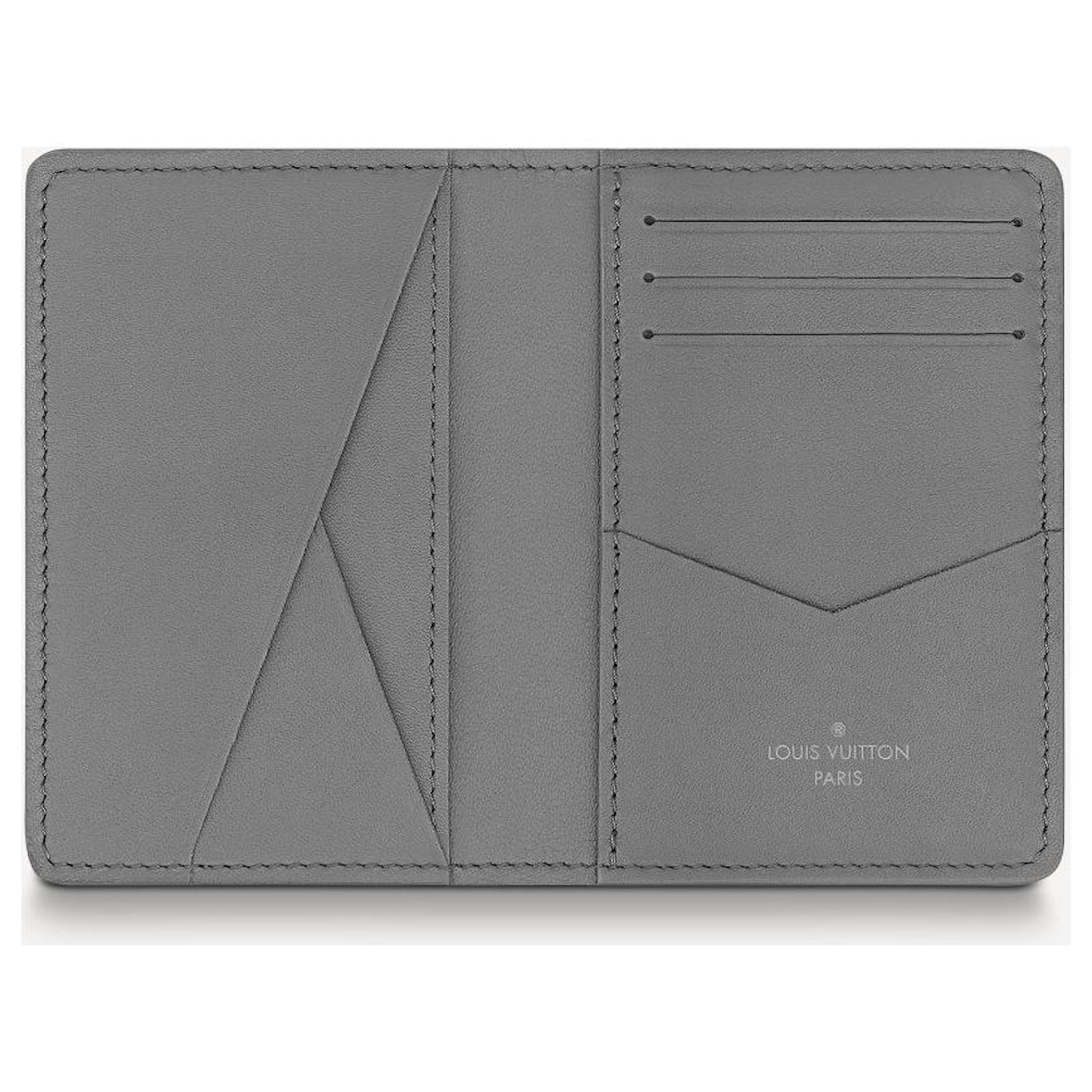 Louis Vuitton slender organiser Grey Leather ref.142379 - Joli Closet