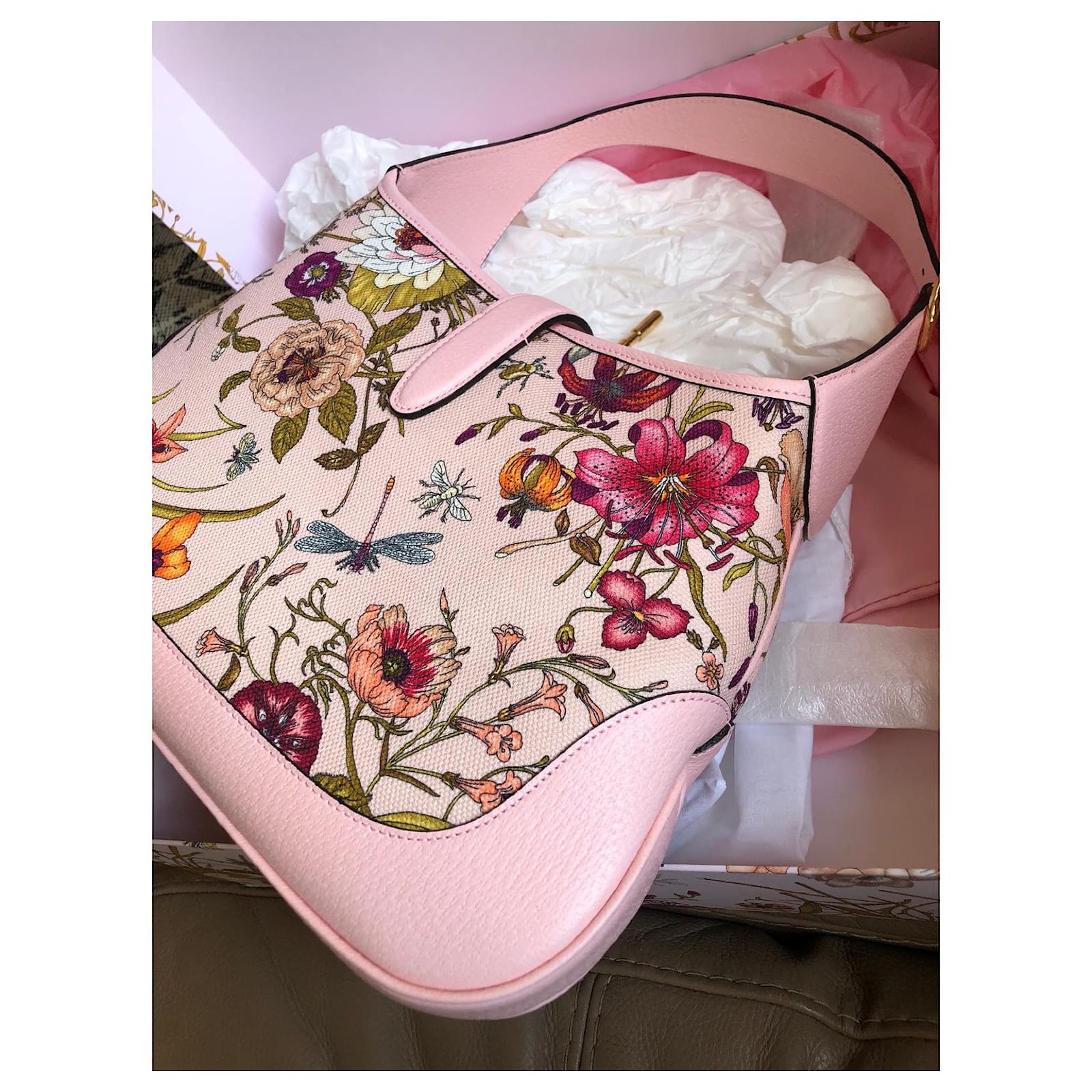 Gucci Floral Jackie Gold hardware Leather ref.511654 - Joli Closet