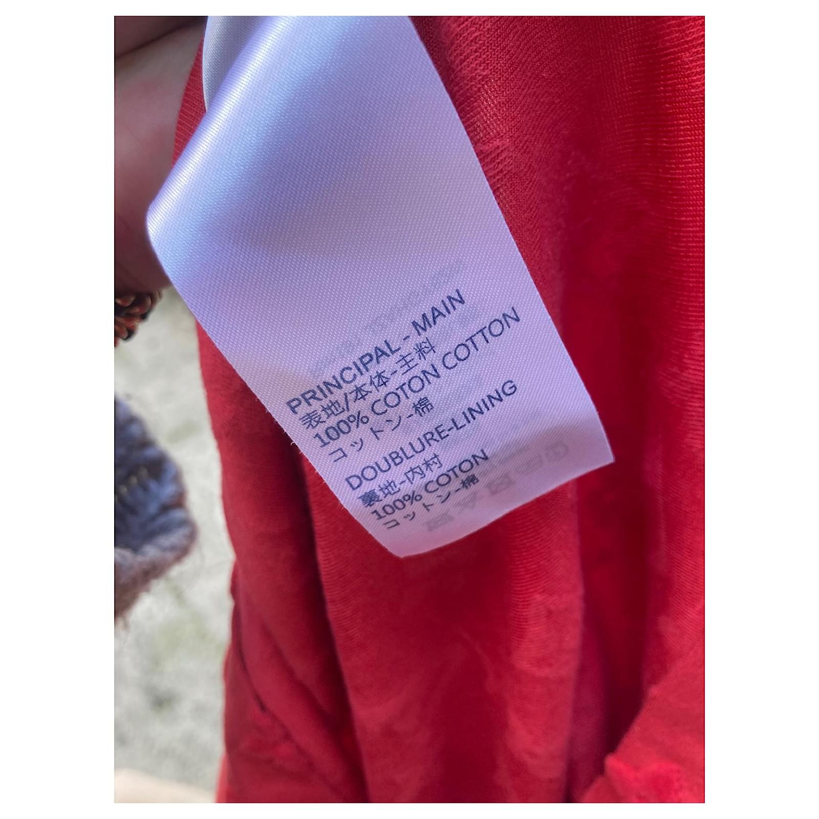 Louis Vuitton Shirts Dark red Cotton ref.107946 - Joli Closet