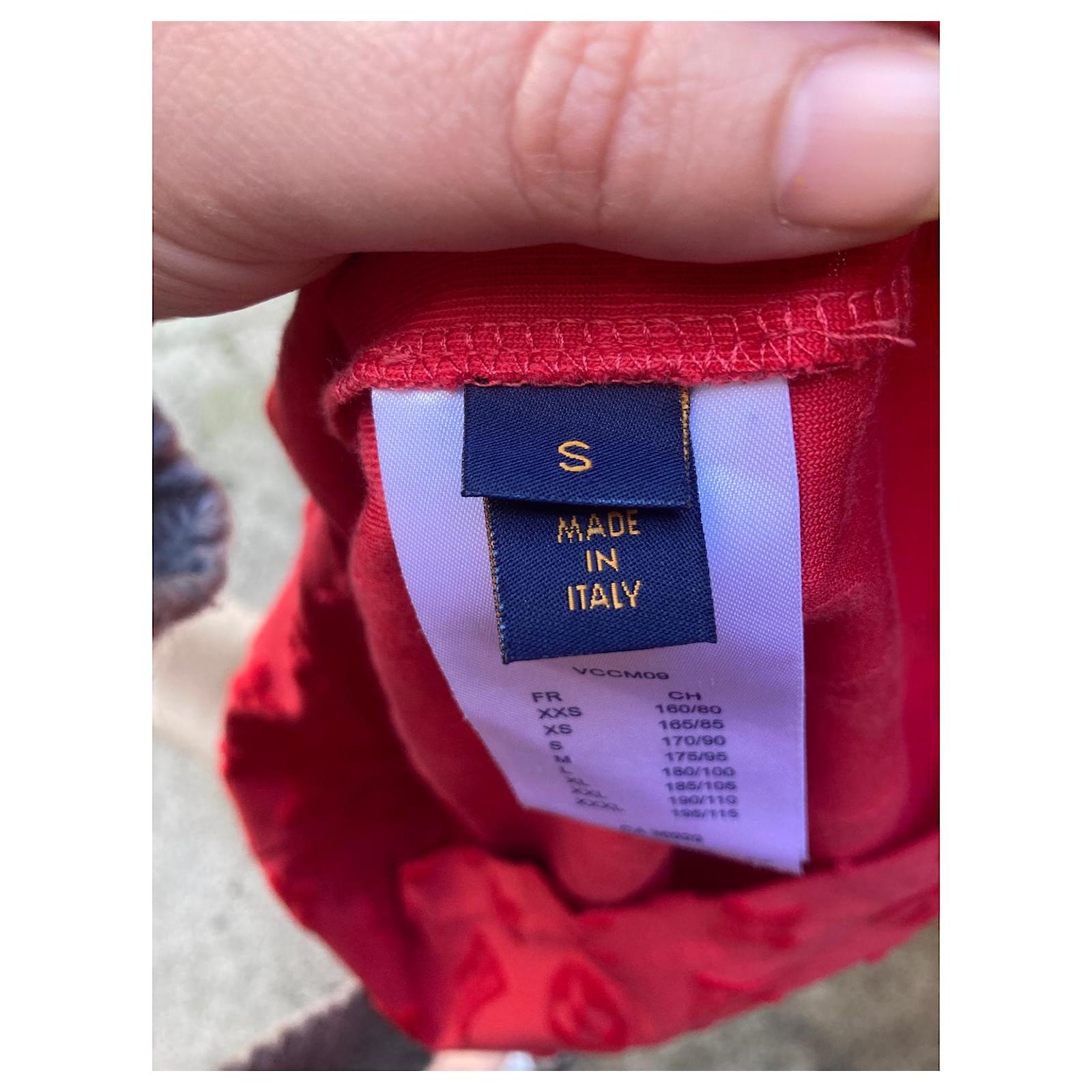 Louis Vuitton Button Up Shirt Red Cotton ref.37175 - Joli Closet