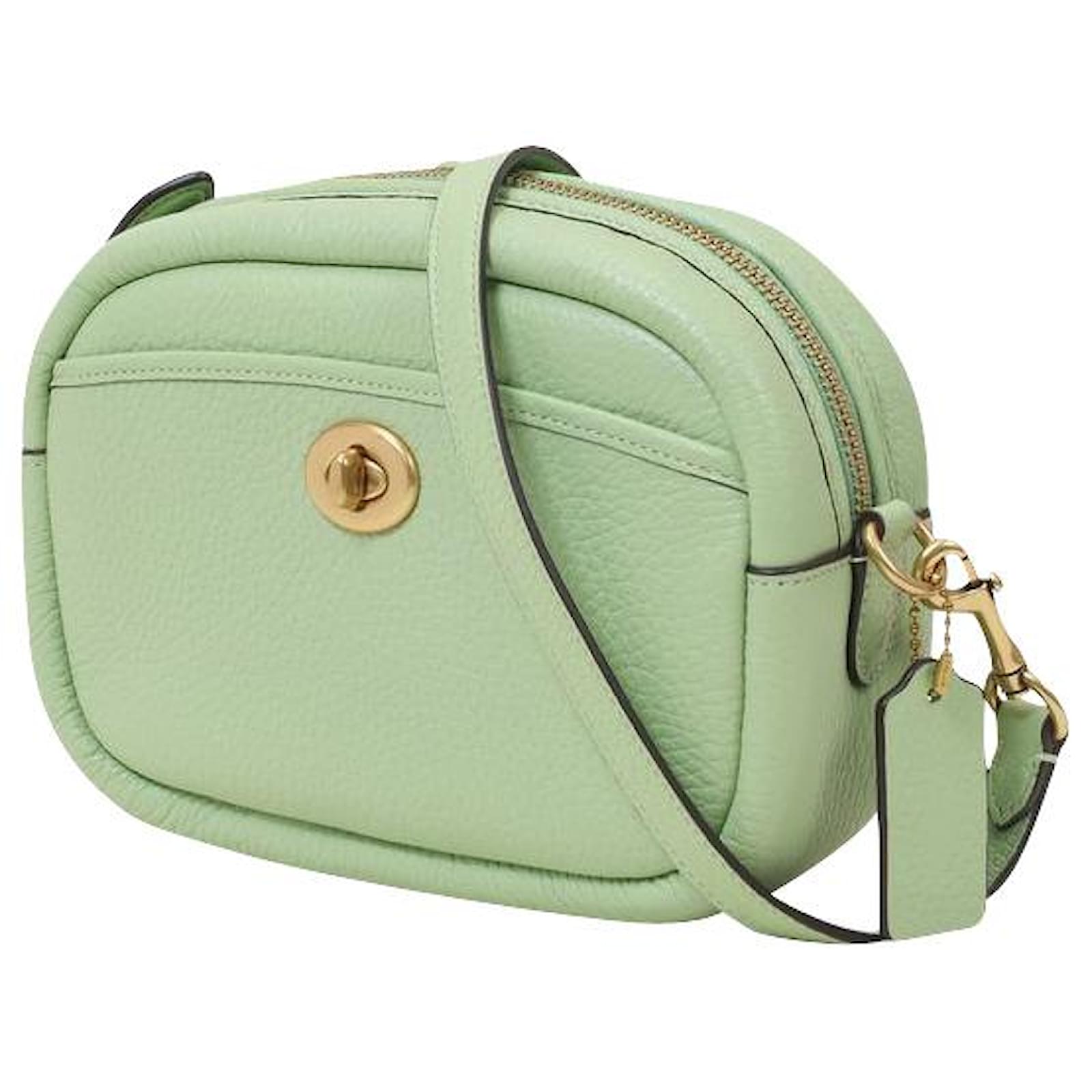 COACH Leather Camera Bag in Green