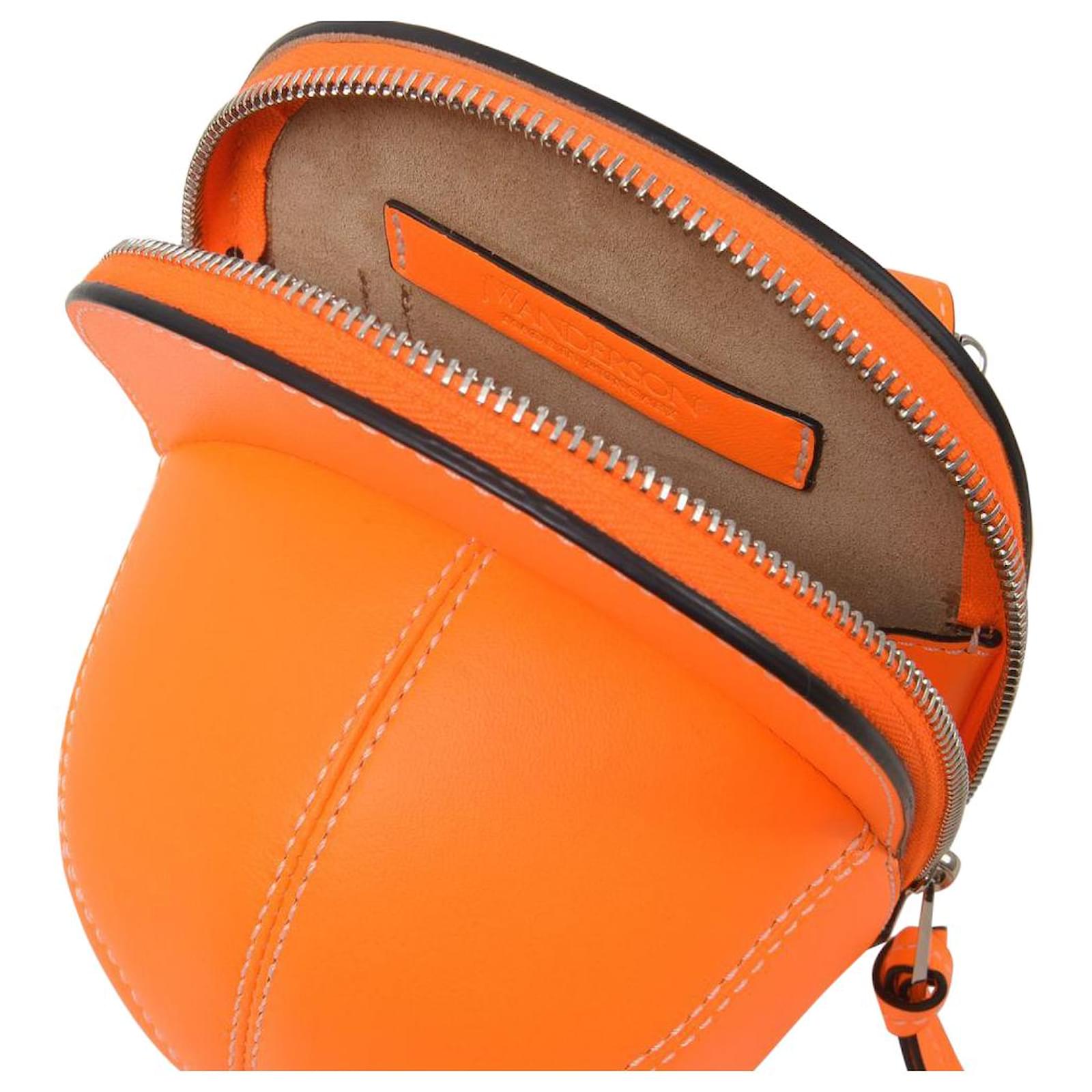 トートバッグ J W ANDERSON Midi Cap Crossbody Neon Orange HB0230LA0108421 JW Anderson Midi Cap Bag in Orange Leather ref.512714 - Joli