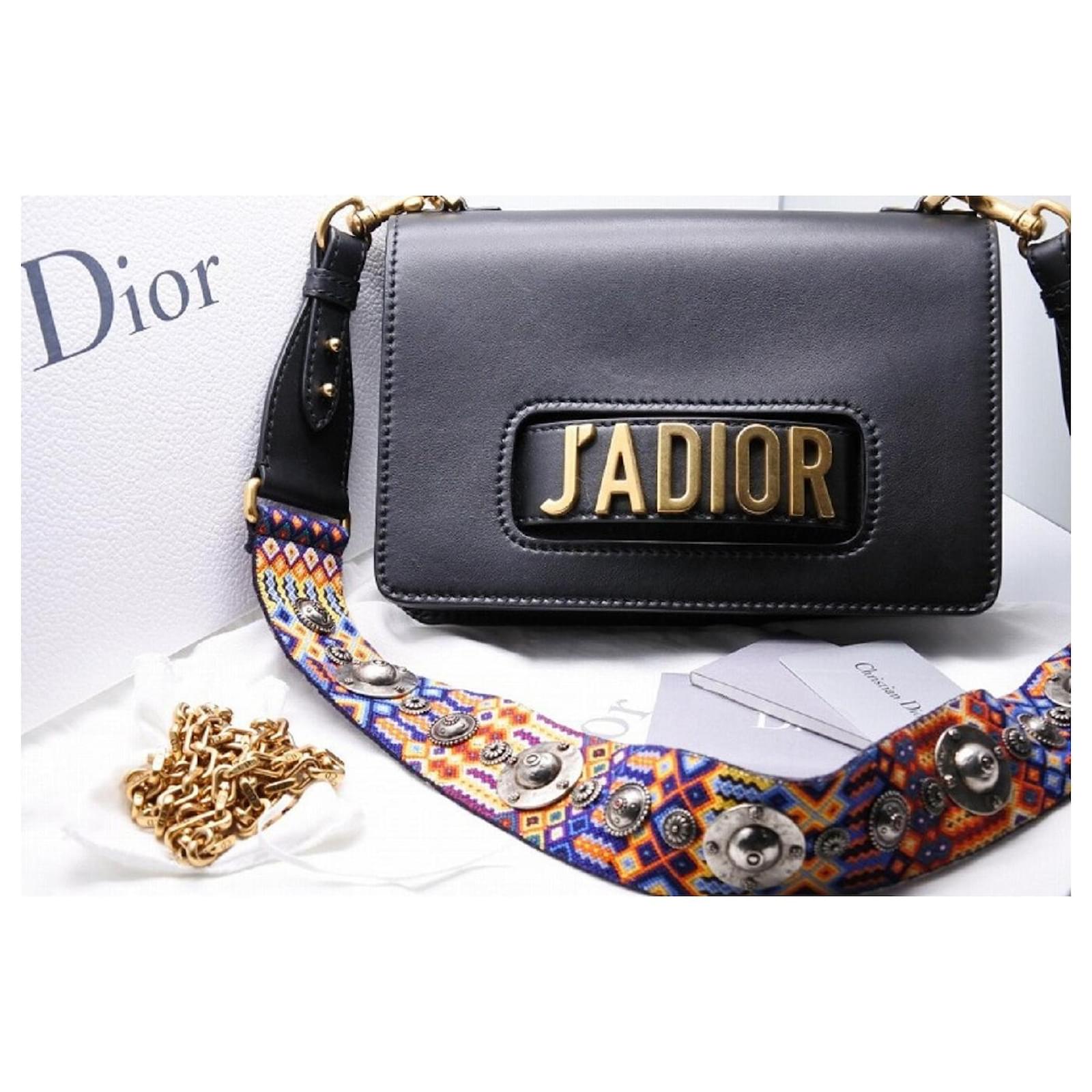 Used] Christian Dior: J'ADIOR 3way bag * with optional strap Shoulder bag x  chain shoulder x clutch bag black Leather ref.514205 - Joli Closet