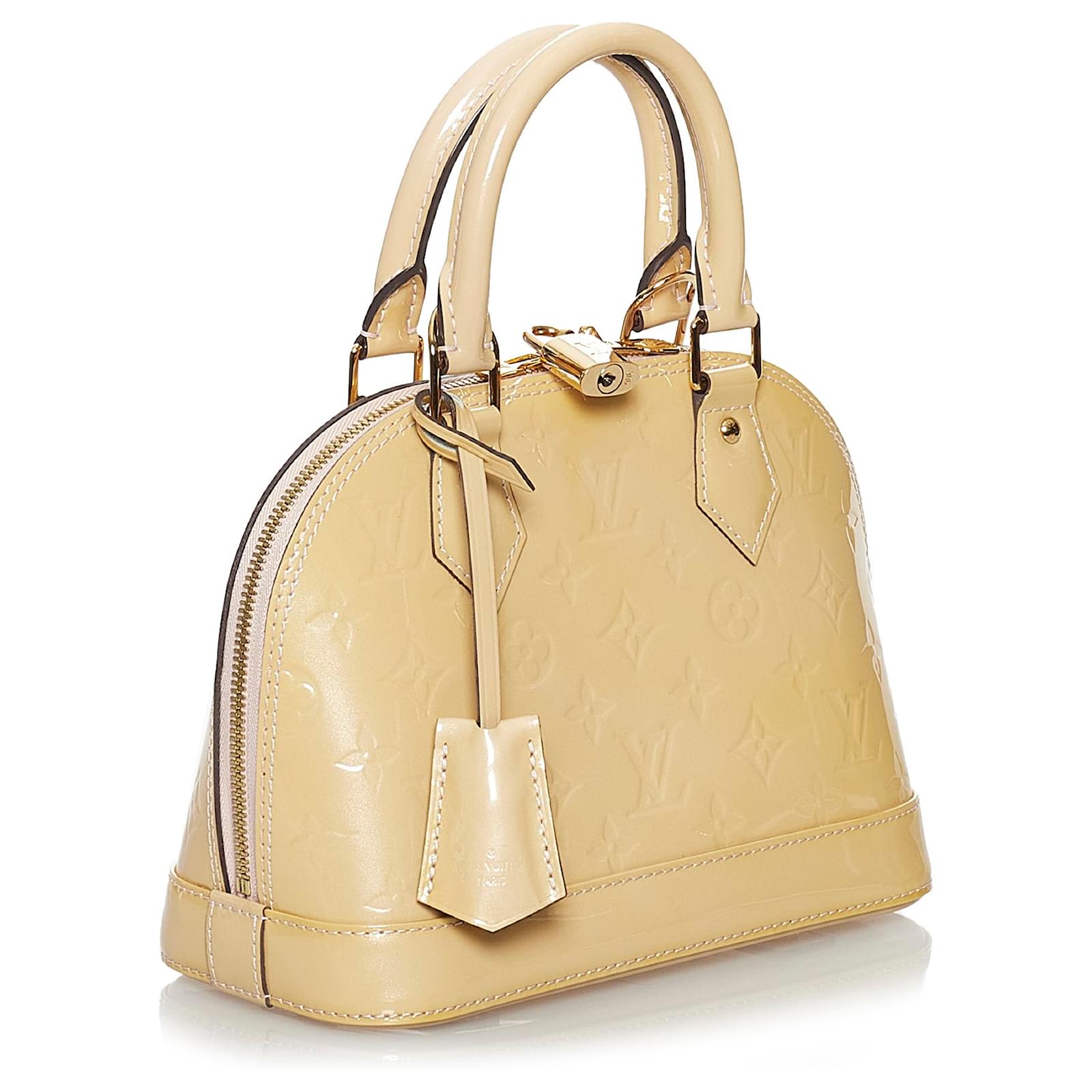 Louis Vuitton White Vernis Alma BB Leather Patent leather ref.514906 - Joli  Closet