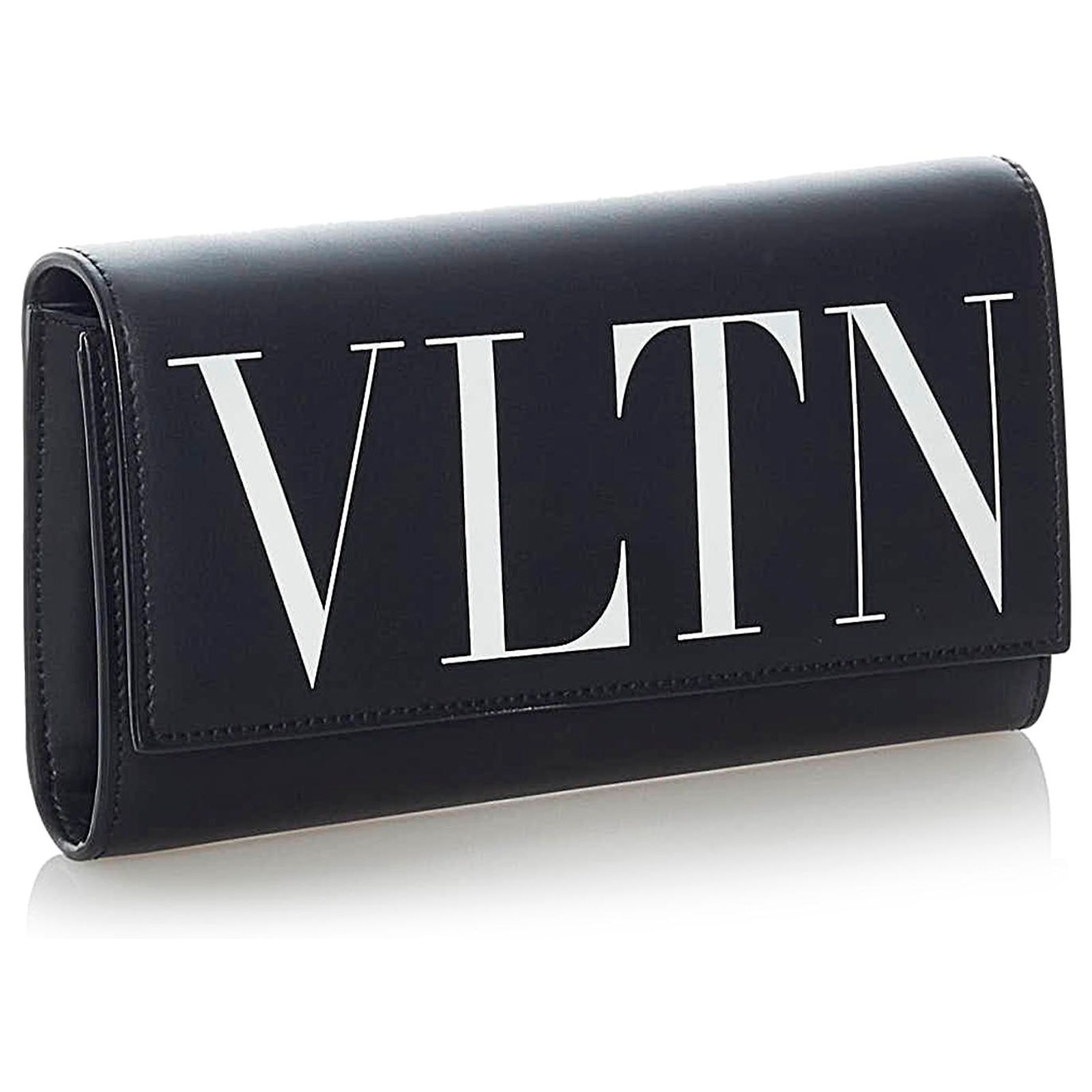 Portefeuille Homme VALENTINO Cuir Noir Neuf Avec étiquettes | Portefeuille Luxe Marque