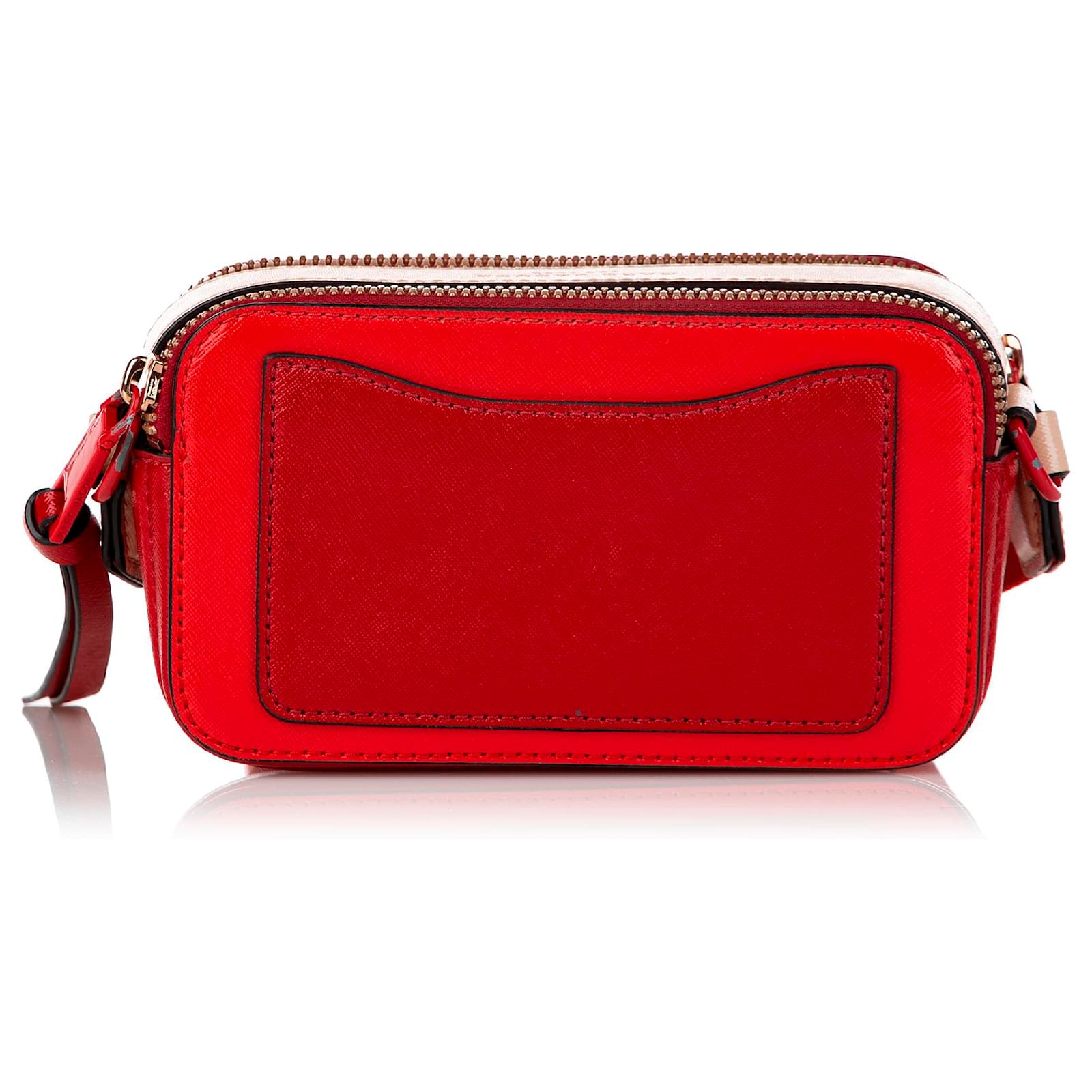 Marc Jacobs Red Small Snapshot Leather Crossbody Bag Pony-style calfskin  ref.514963 - Joli Closet