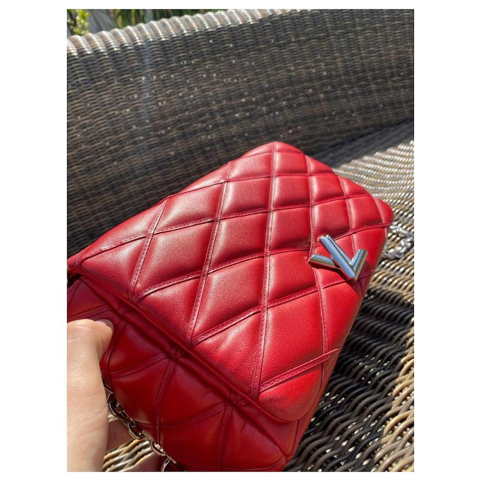Louis Vuitton GO-14-MM Malletage Rouge Red Leather ref.515291 - Joli Closet