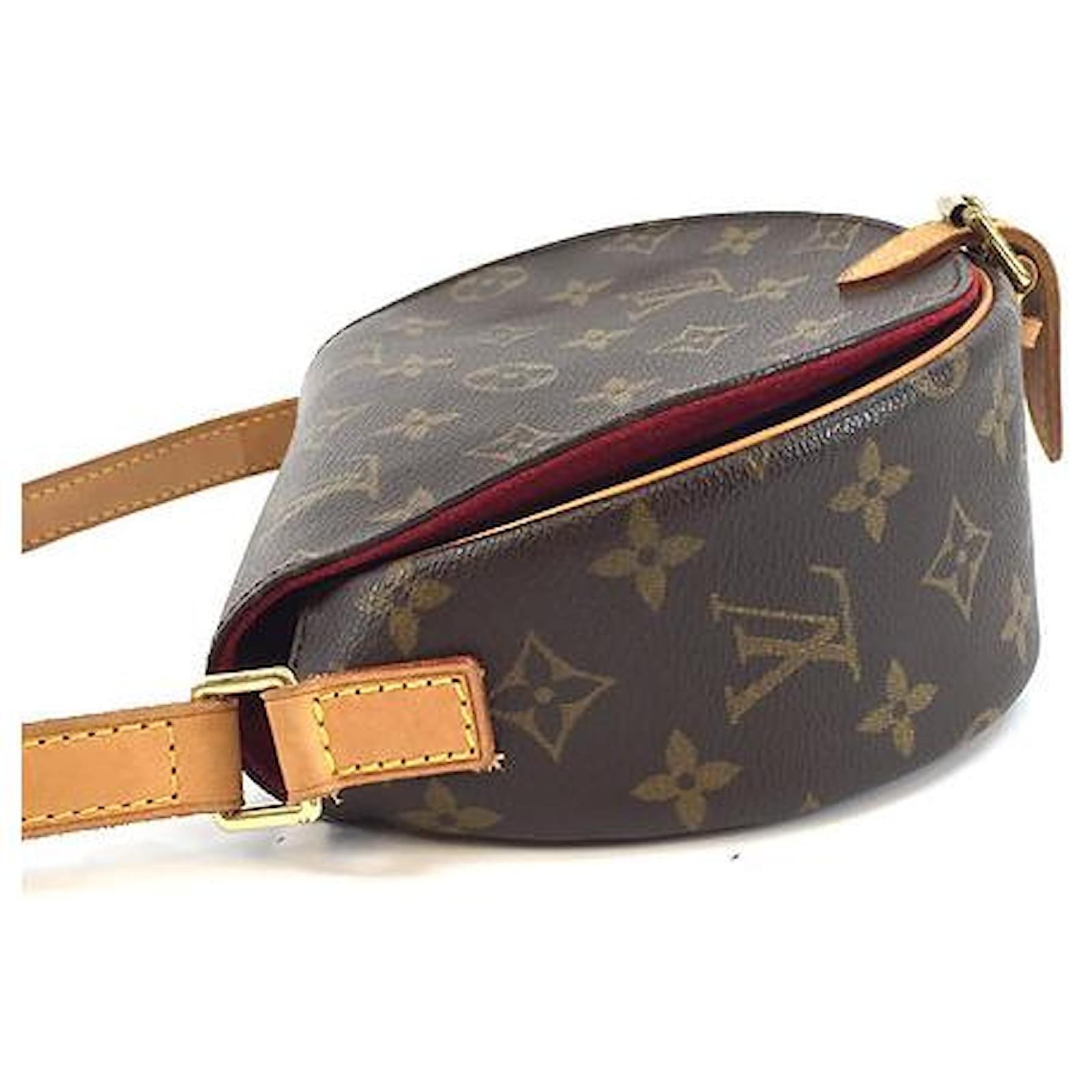 Louis Vuitton, Bags, Louis Vuitton Tambourin Monogram Shoulder Bag Brown  Coated Canvas M4486