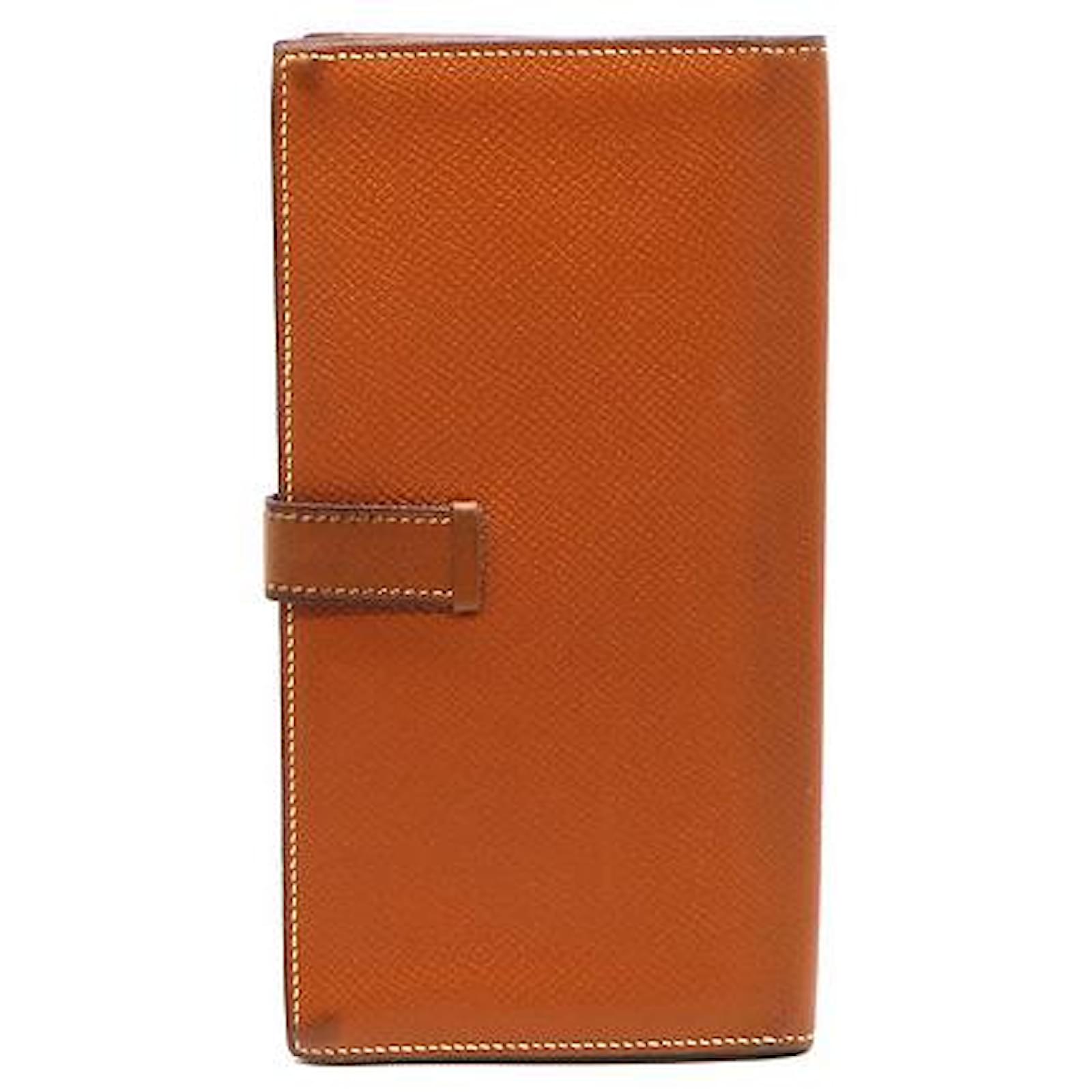 HERMES Bearn Epsom Leather Noisette Long Bifold Wallet - Final Call